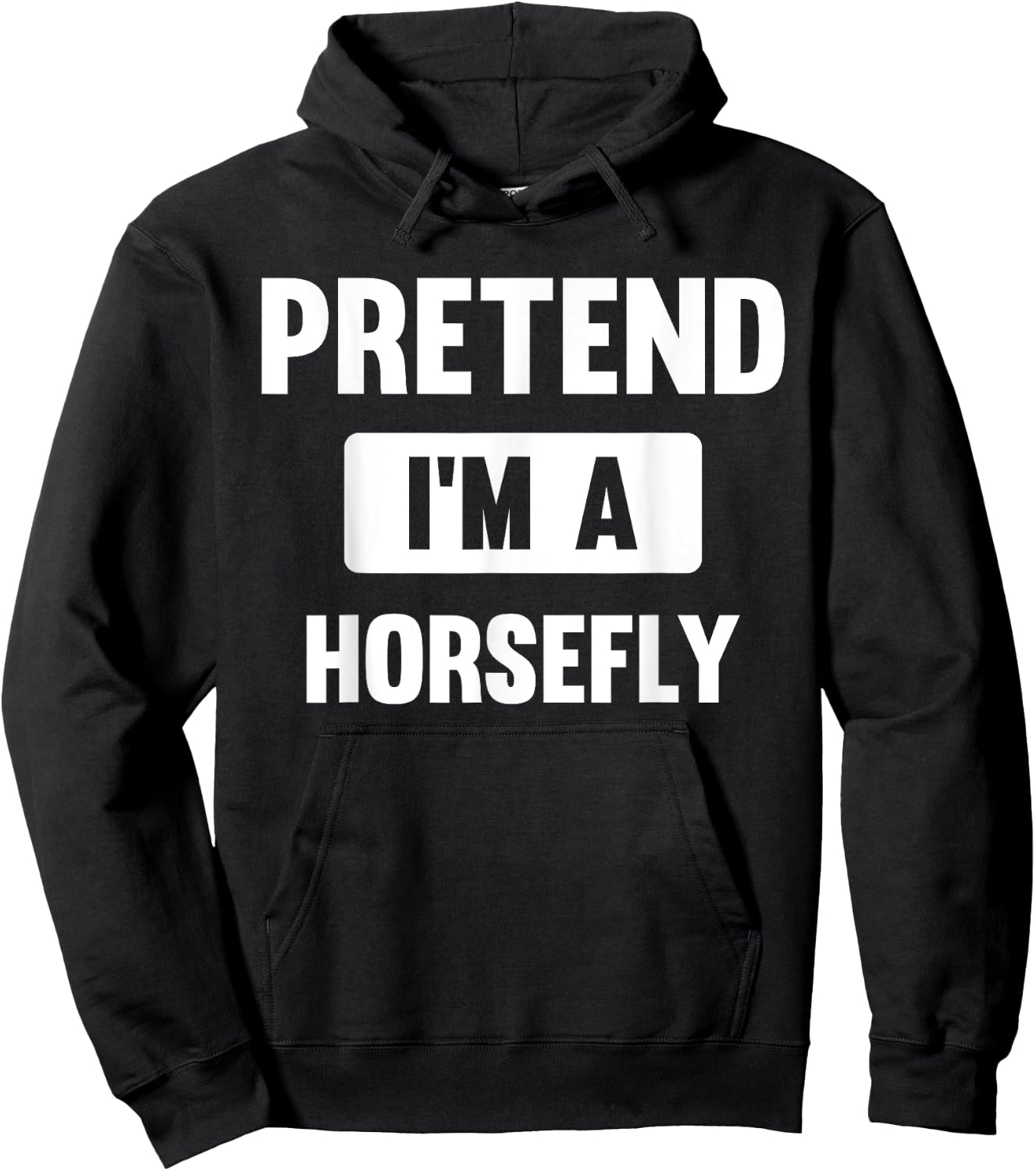 Pretend I'm A Horsefly Funny Halloween Costume Hoodie - Hoodie | Black