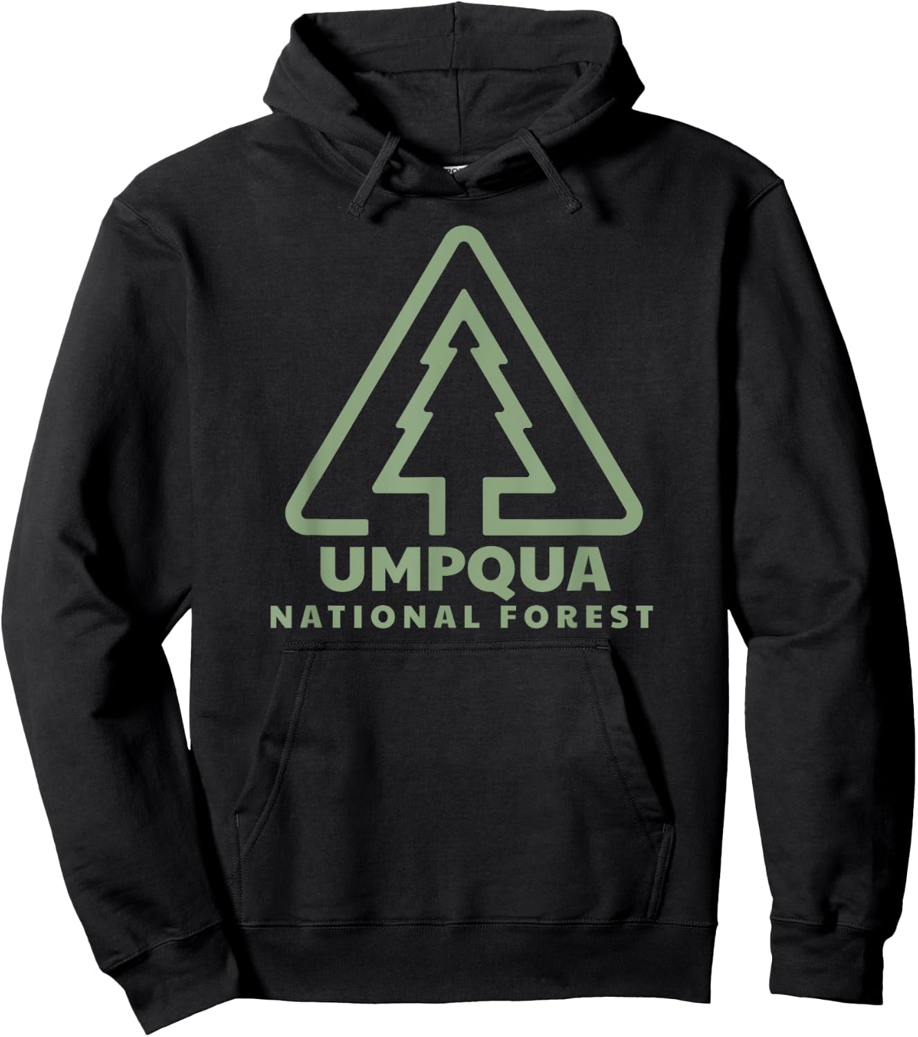 Umpqua National Forest Oregon Trail Head Hoodie - Hoodie | Black