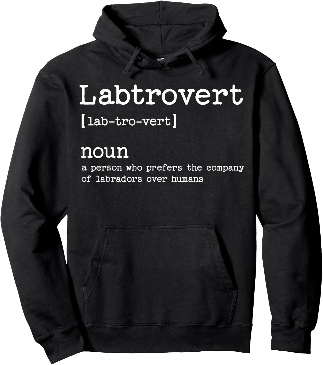 Funny Labrador Dog Women Girls Kids Hoodie - Hoodie | Black
