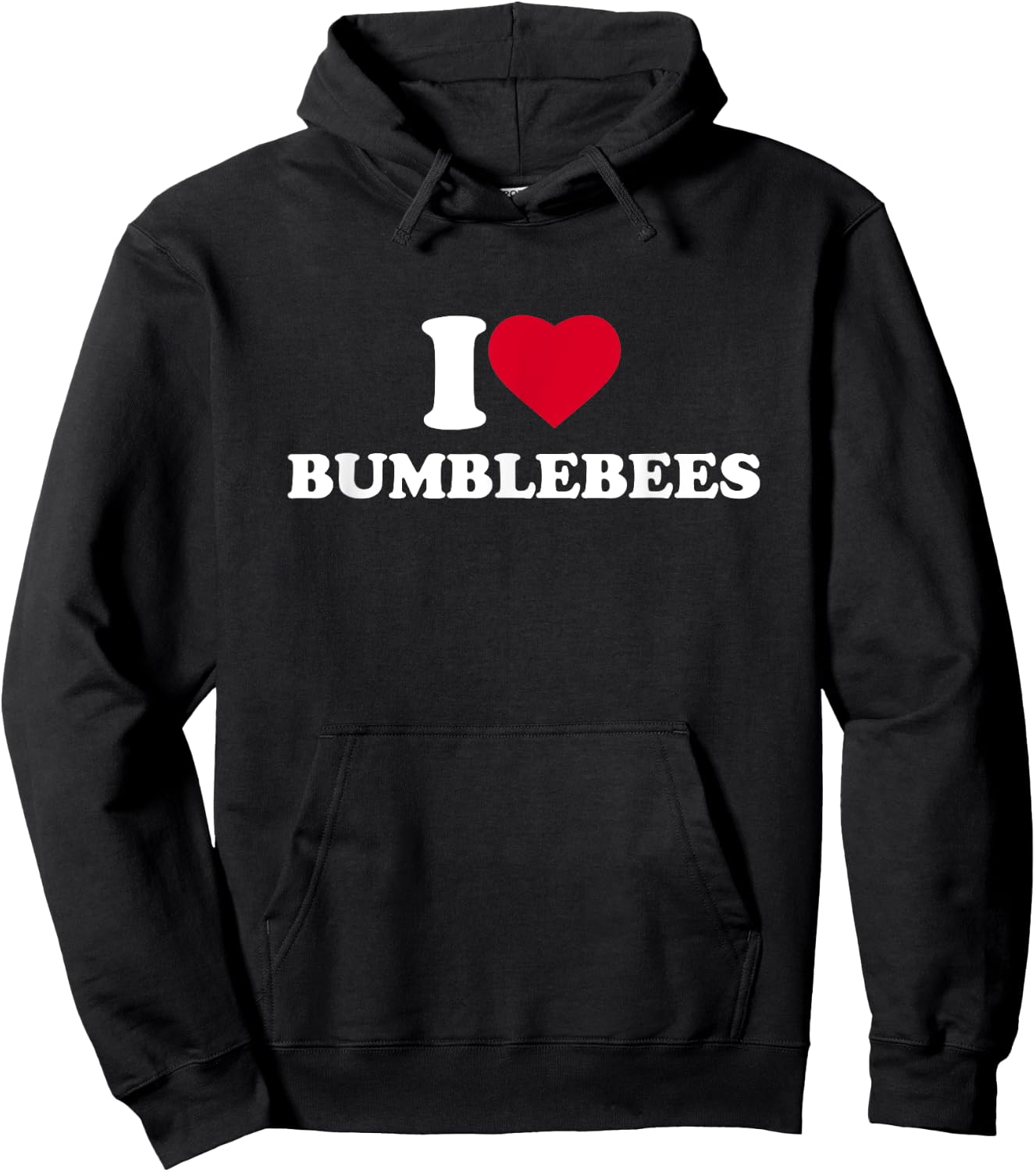 I Love Bumblebees I Heart Bumblebees Lover Hoodie - Hoodie | Black