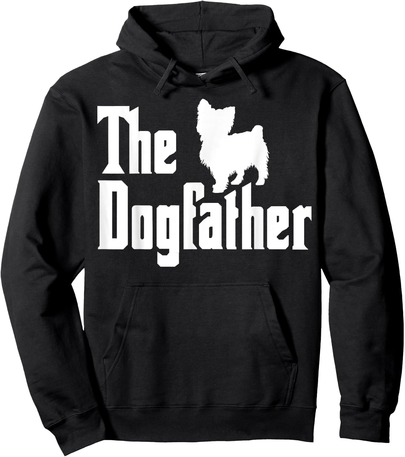 Yorkshire Terrier Dad Yorkie Dogfather Yorkie Dad Hoodie - Hoodie | Black