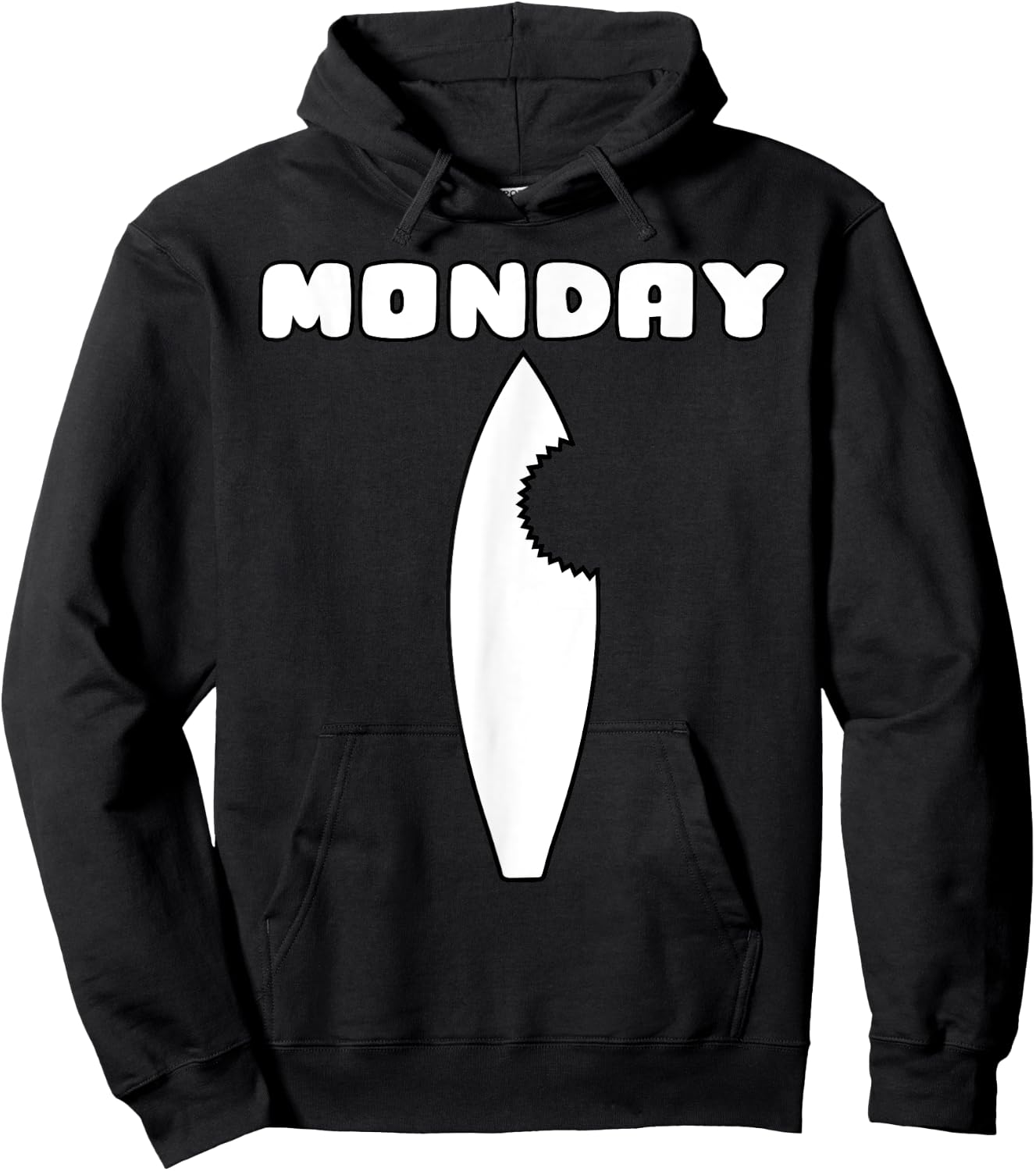 Days of the Week , Costume, Shark Hoodie - Hoodie | Black
