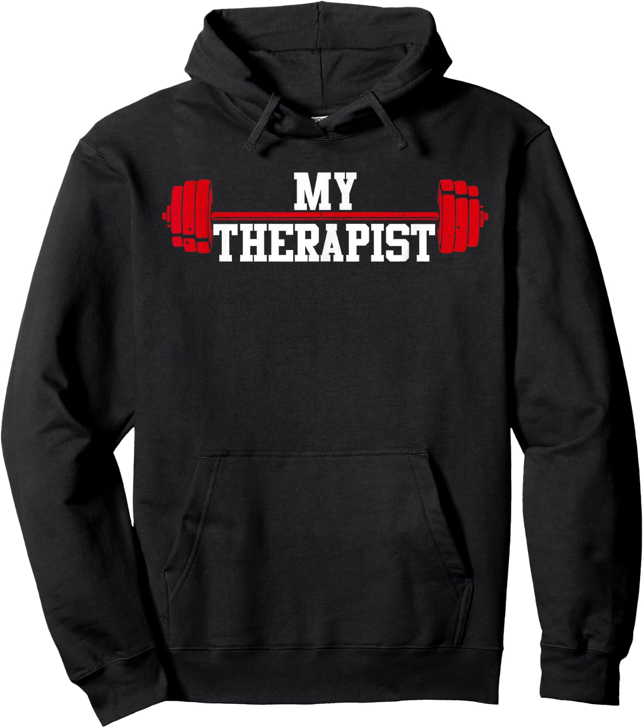 Funny Barbell Design Women Weight Lifting Gym Quote Hoodie - Hoodie | Black