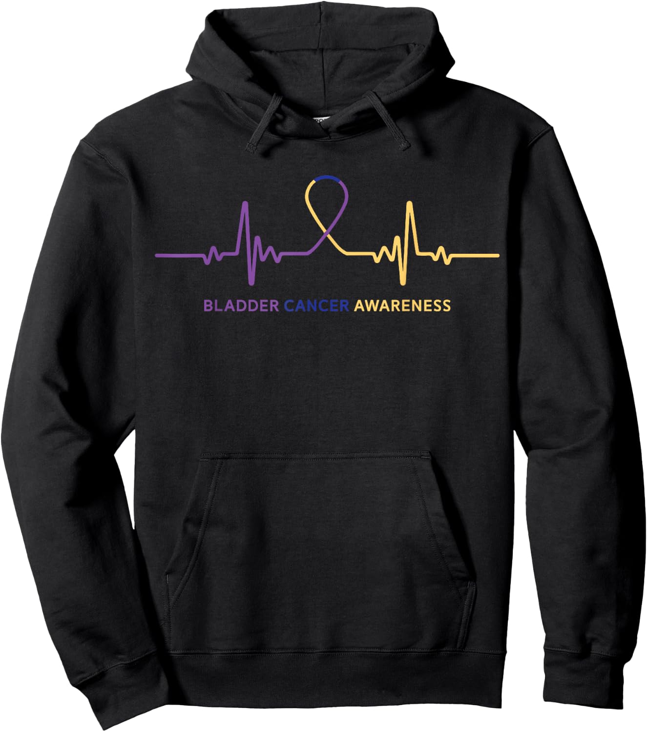 Bladder Cancer T Shirts - Bladder Cancer Awareness - Black - Small - -Adults - Short Sleeve - Classic Fit - Cotton Blend - Cancer Awareness Hoodie - Hoodie | Black