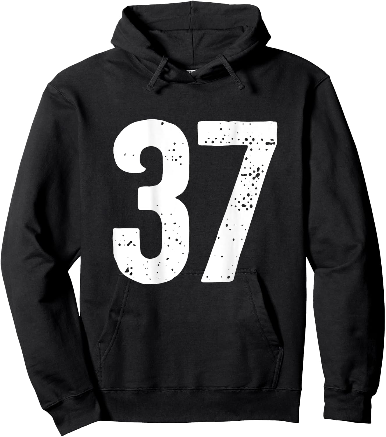 Nummer 37 auf der Rückseite Hoodie - Hoodie | Black