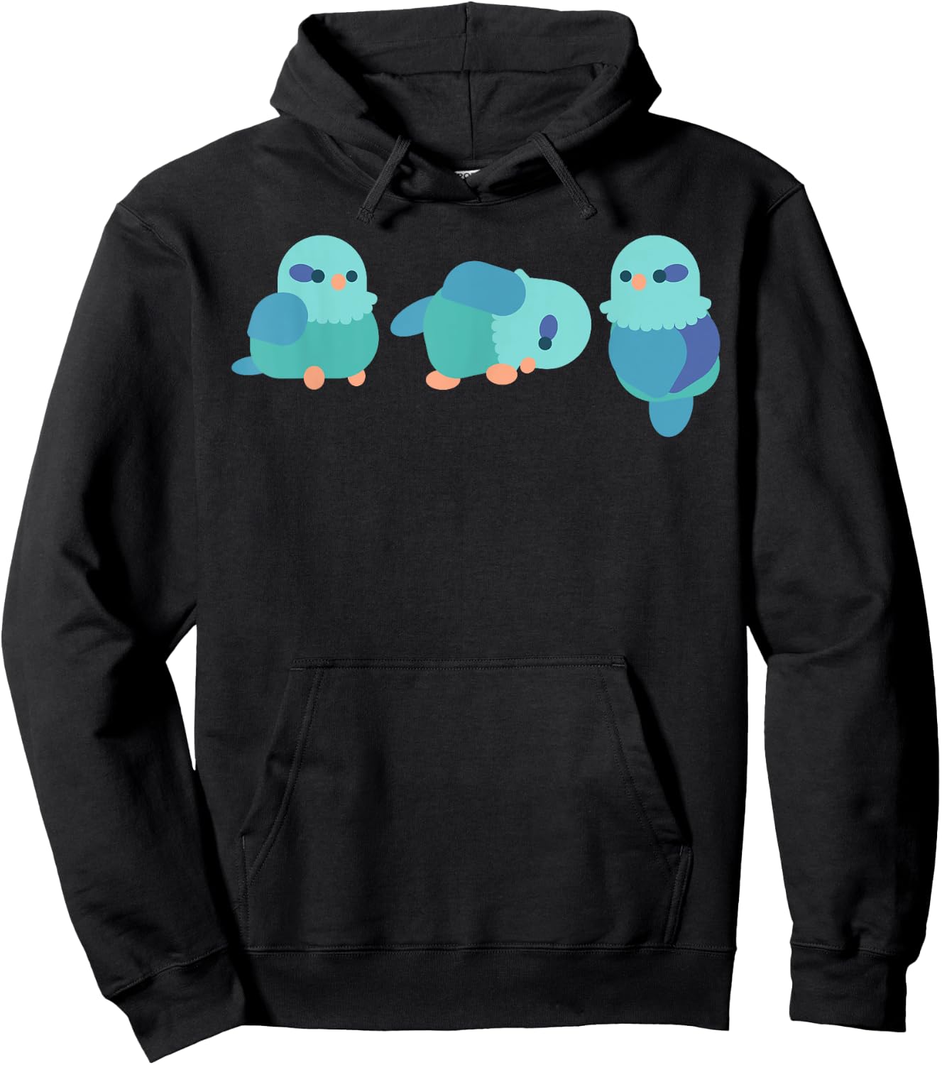 Parrotlet Bird Chibi Enthusiast Birdkeeper Parrot Owner Hoodie - Hoodie | Black