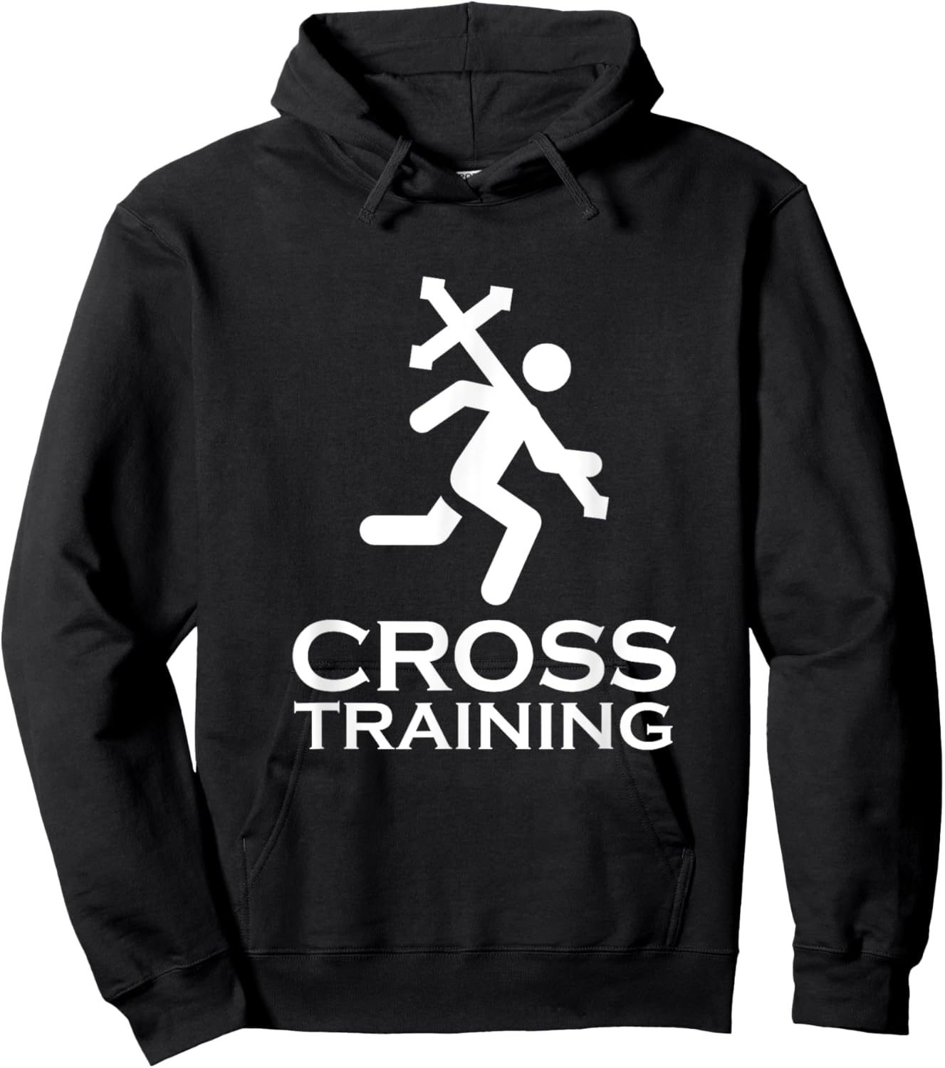 Cross Training Christian Workout Hoodie - Hoodie | Black