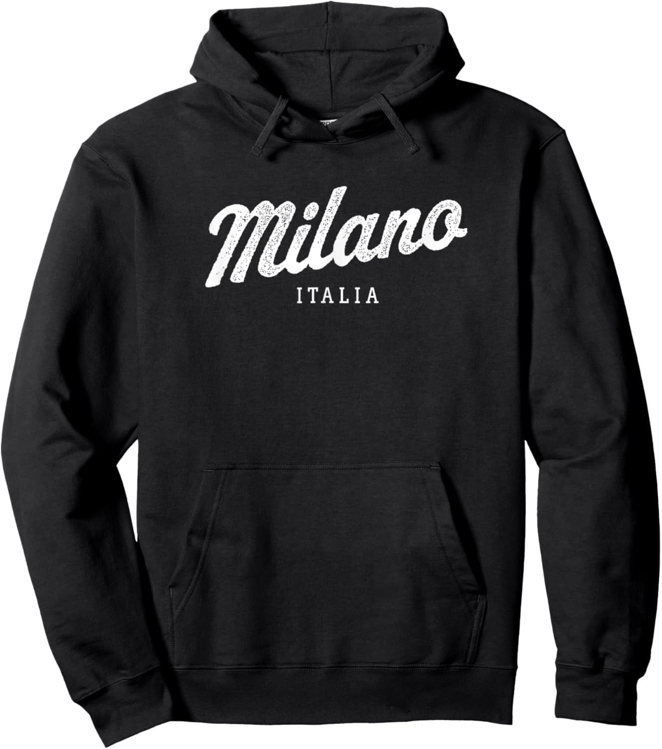 Milano Italia Retro Preppy Italy Girls Milan Souvenir Hoodie - Hoodie | Black