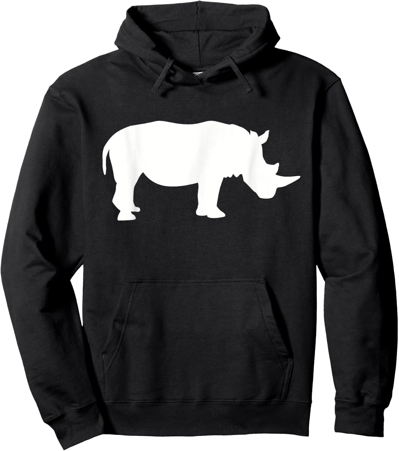 Rhino with horn Hoodie - Hoodie | Black