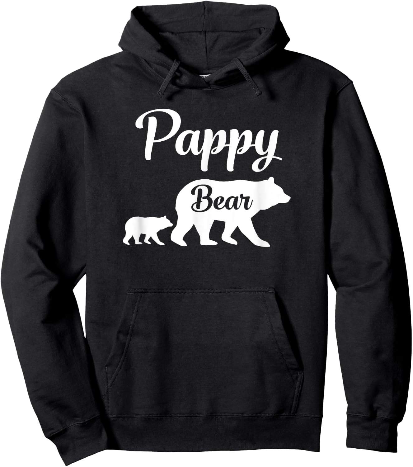 Pappy Bear Funny Gift Hoodie - Hoodie | Black