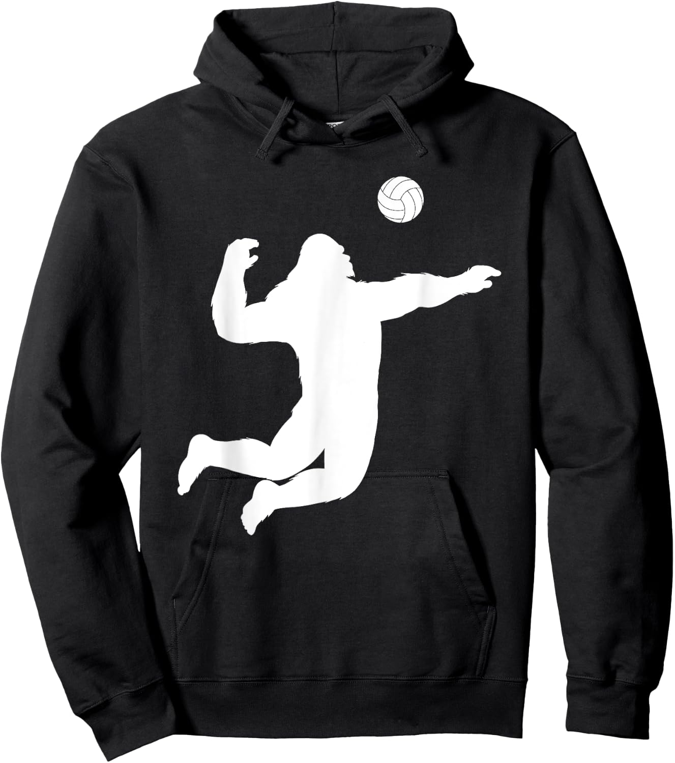Bigfoot Volleyball Spike Hoodie - Hoodie | Black