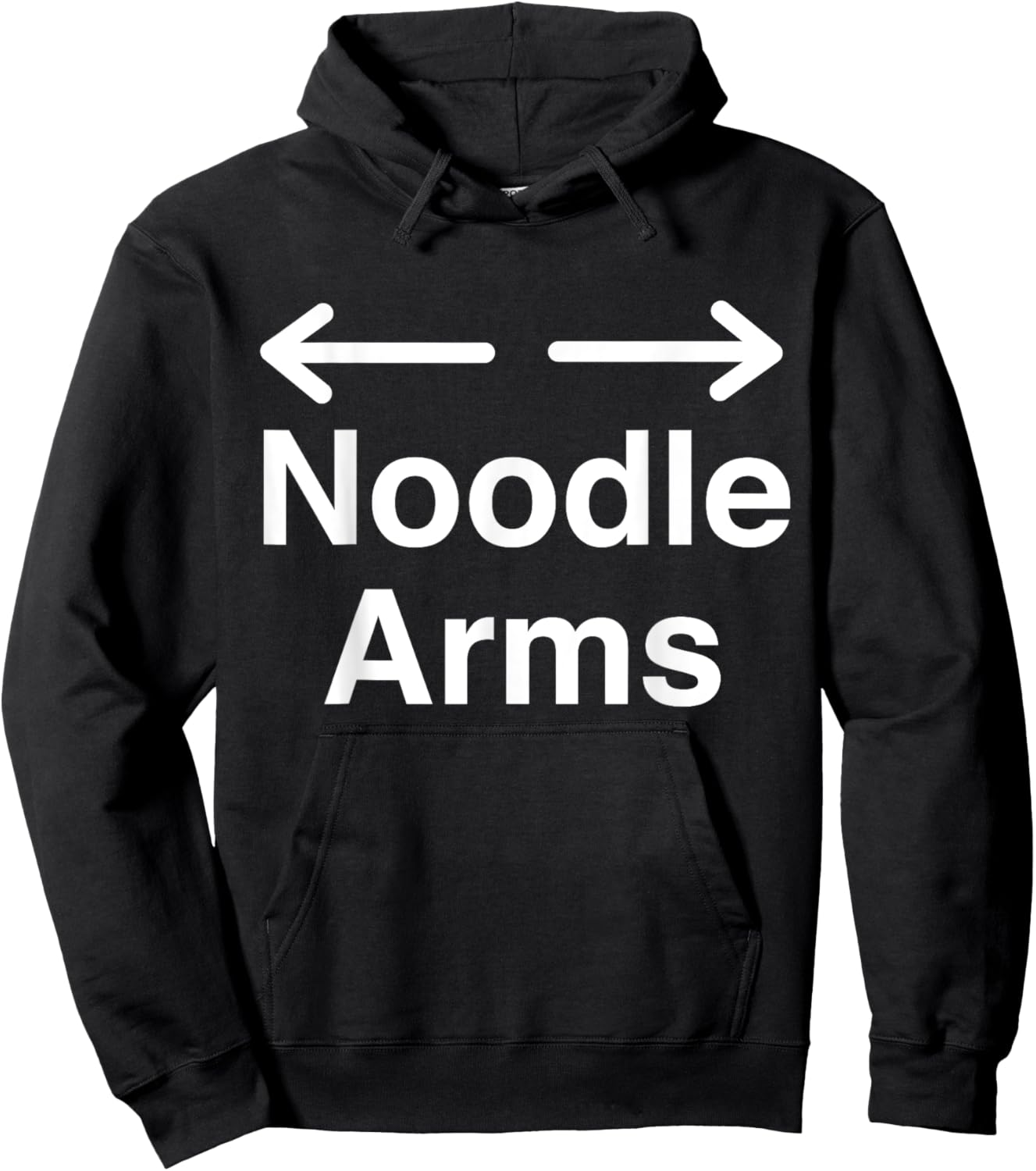 Noodle Arms - Don't Skip Leg Day Hoodie - Hoodie | Black