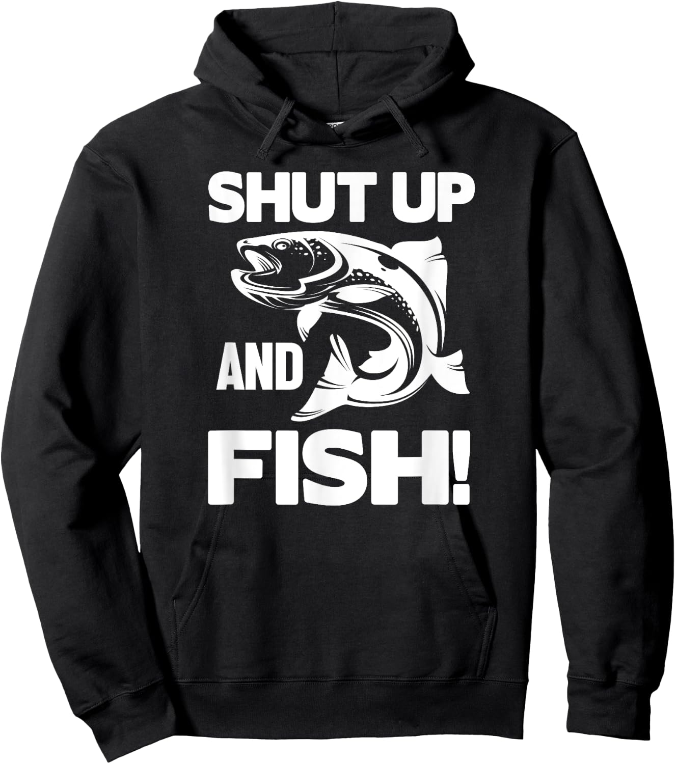 Fisher Funny - Shut Up And Fish Hoodie - Hoodie | Black