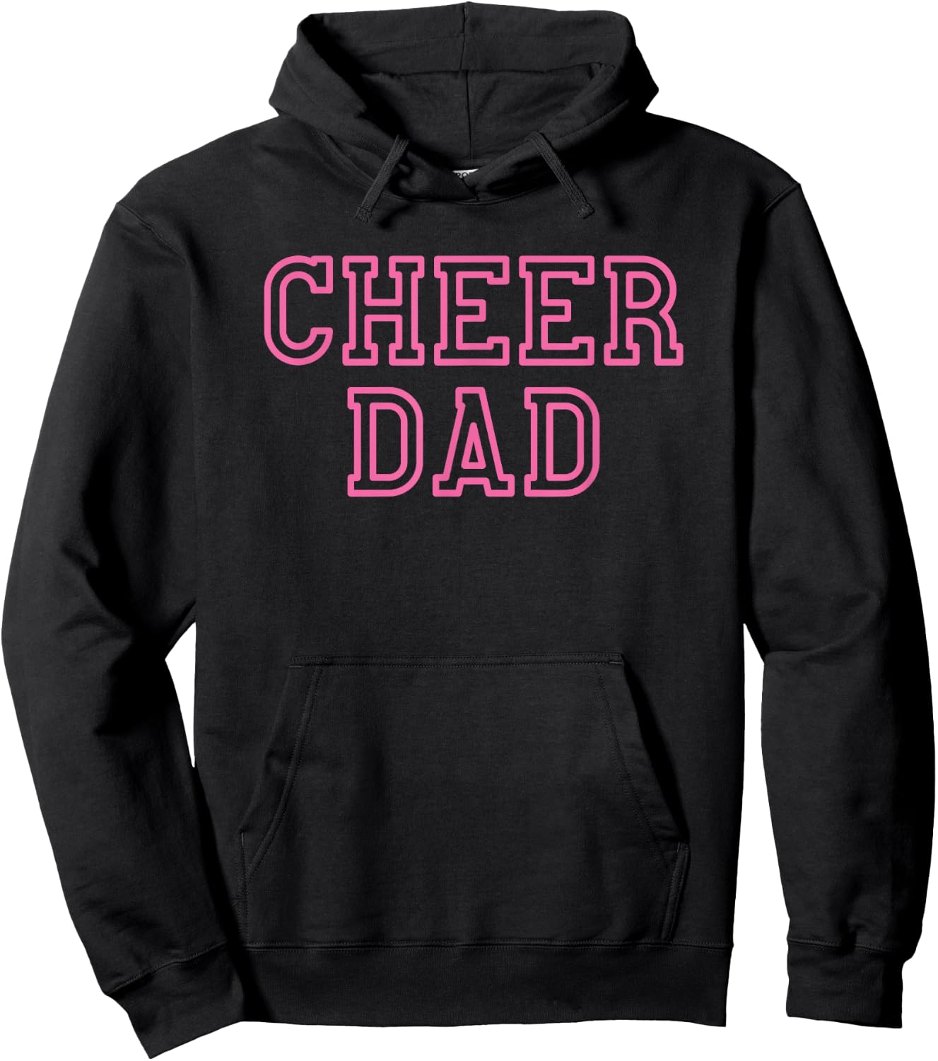 Cheer Dad Pink Cheerleading Hoodie - Hoodie | Black