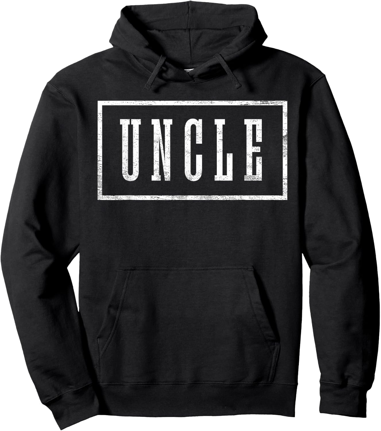 Uncle - Sleek Framed Design Father's Day Uncle Hoodie - Hoodie | Black