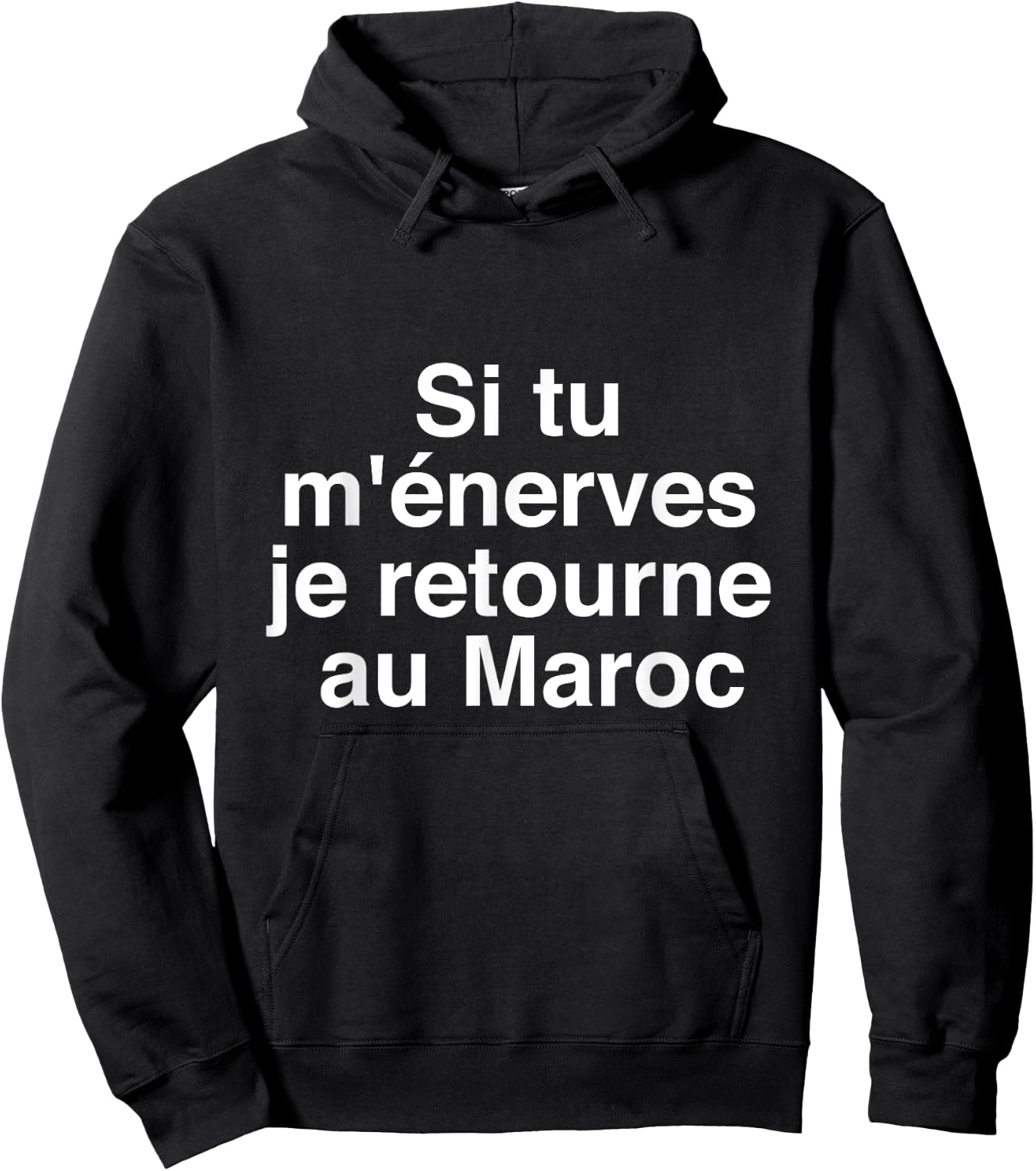 if you annoy me i go back to Morocco , Black, S Hoodie - Hoodie | Black