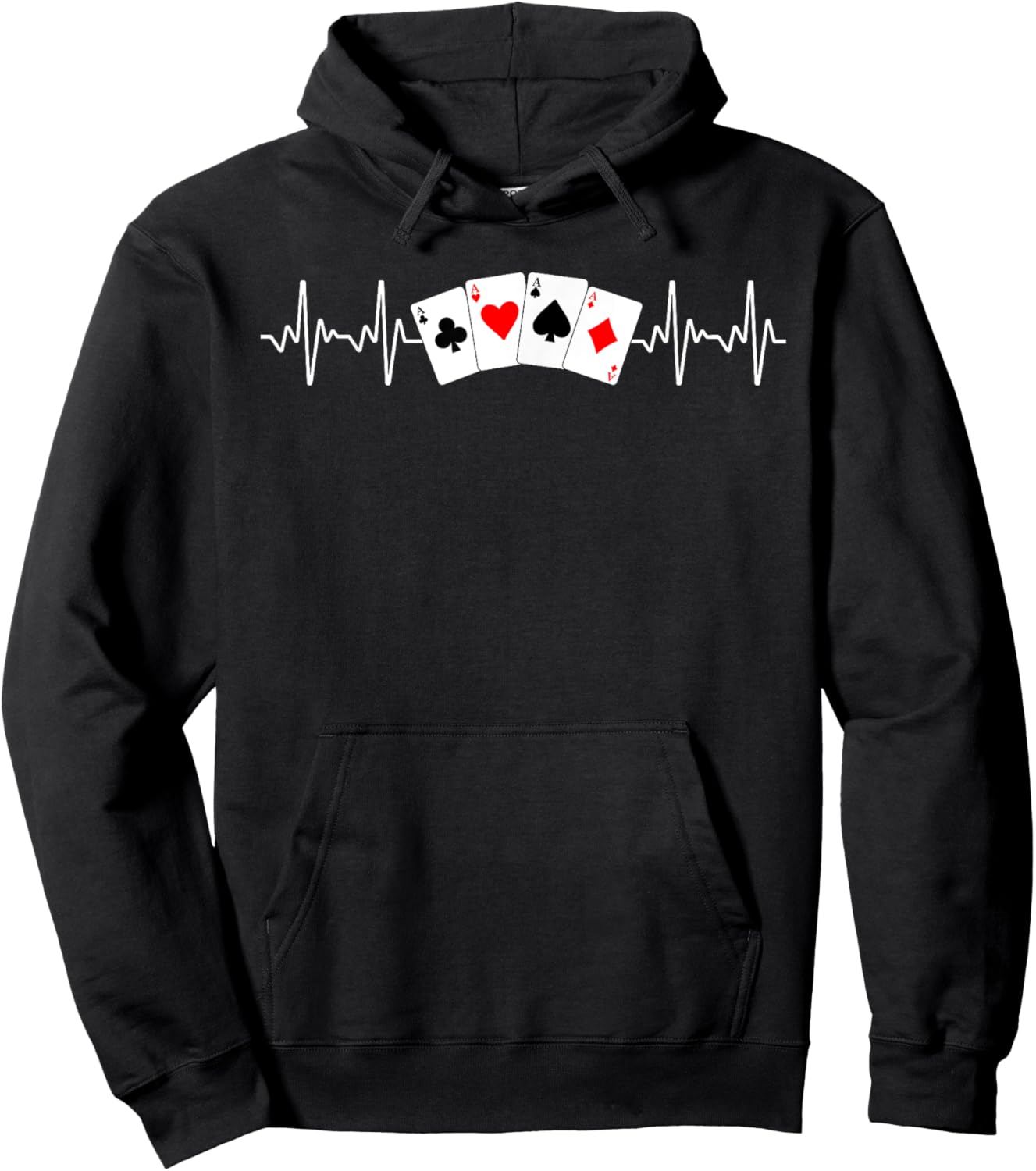 Funny Poker Art Women Gambler Card Game Poker Player Hoodie - Hoodie | Black