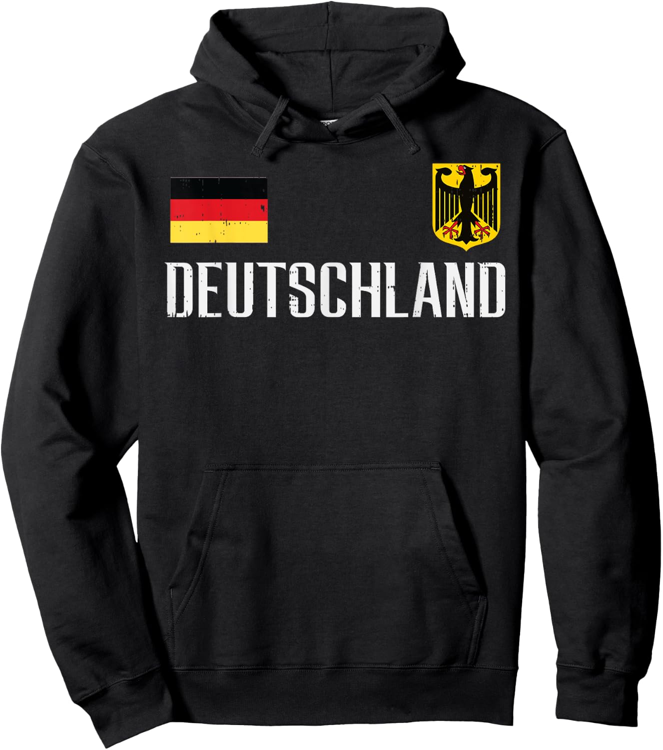 Germany Flag Deutschland Football Soccer Fan Men Women Kids Hoodie - Hoodie | Black