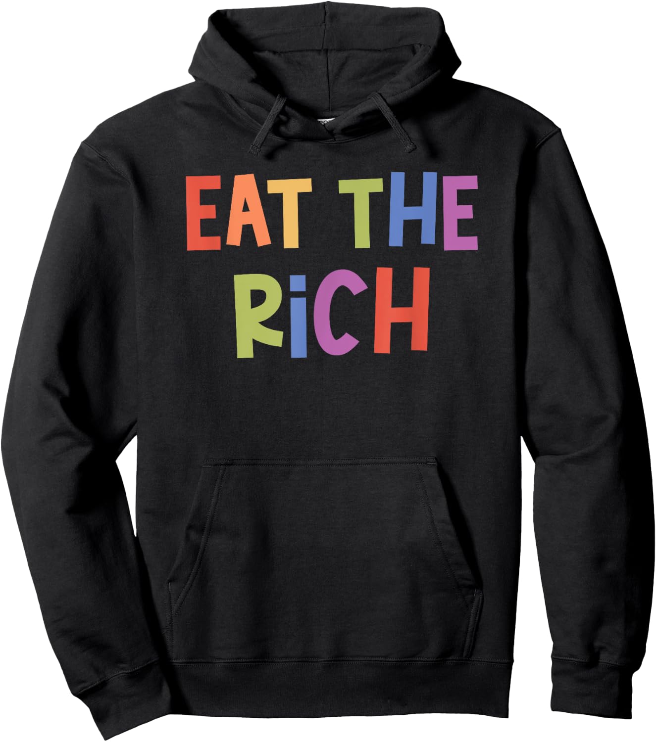 Eat The Rich Anti-Capitalism , black Hoodie - Hoodie | Black