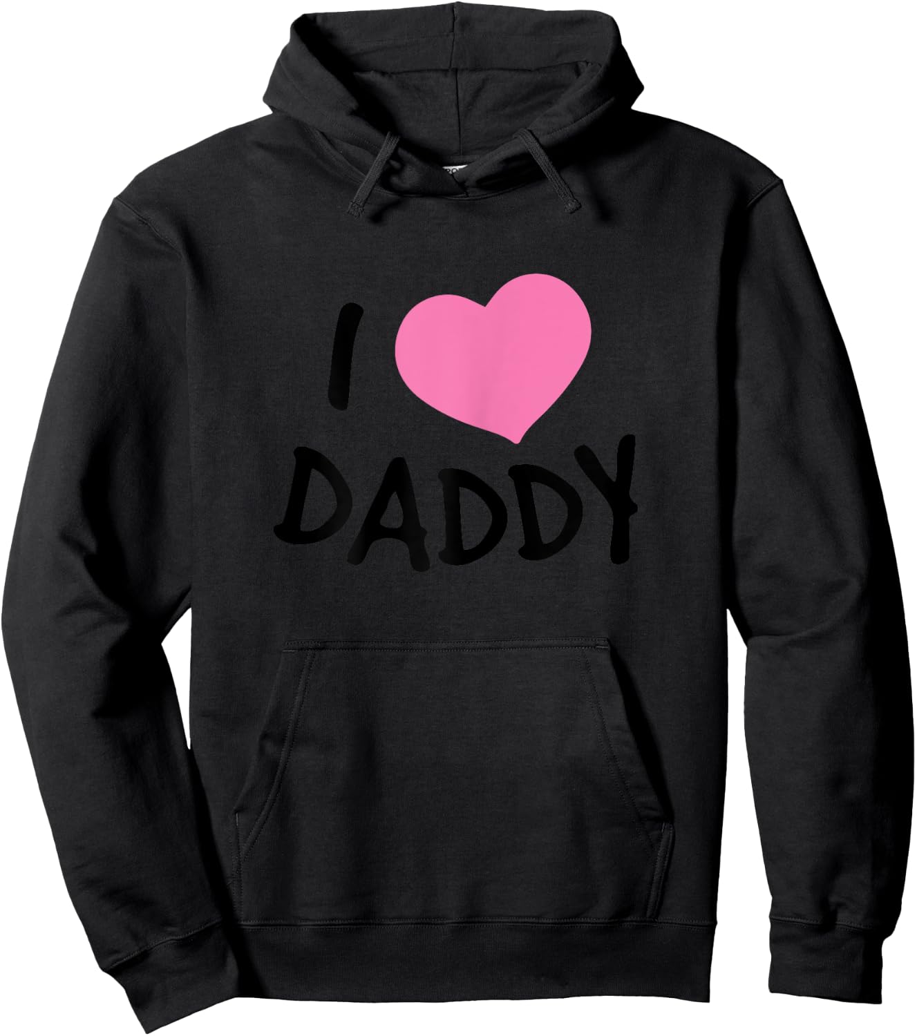 I Love Daddy Women's Nightgown , white, Female X-Small Hoodie - Hoodie | Black