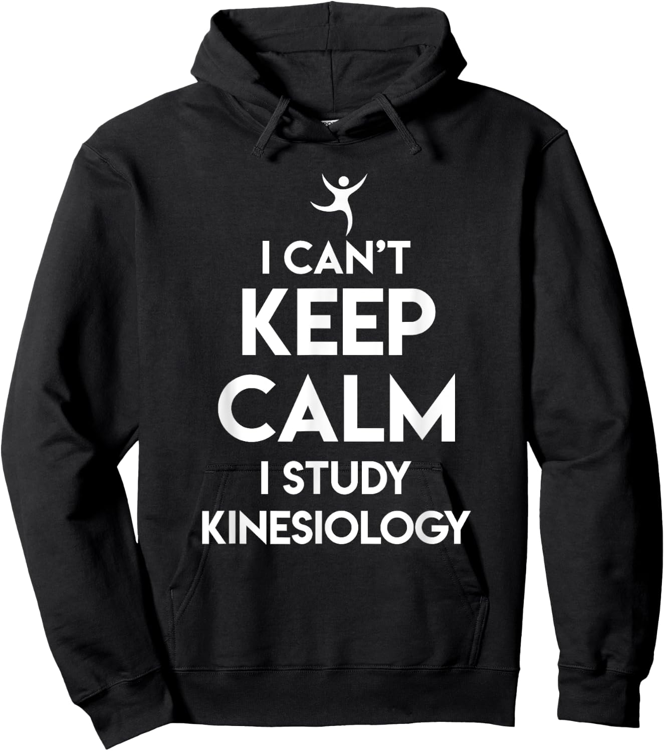 Kinesiologist Puns Keep Calm Study of Kinesiology Hoodie - Hoodie | Black