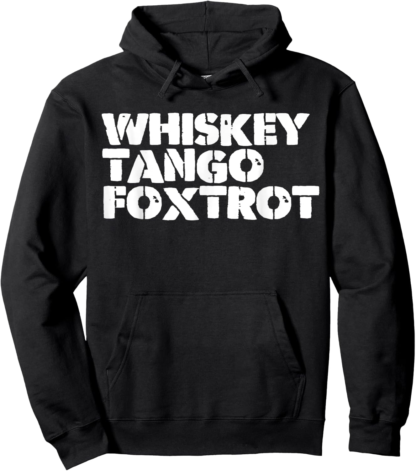 Whiskey and Tango and Foxtrot Hoodie - Hoodie | Black