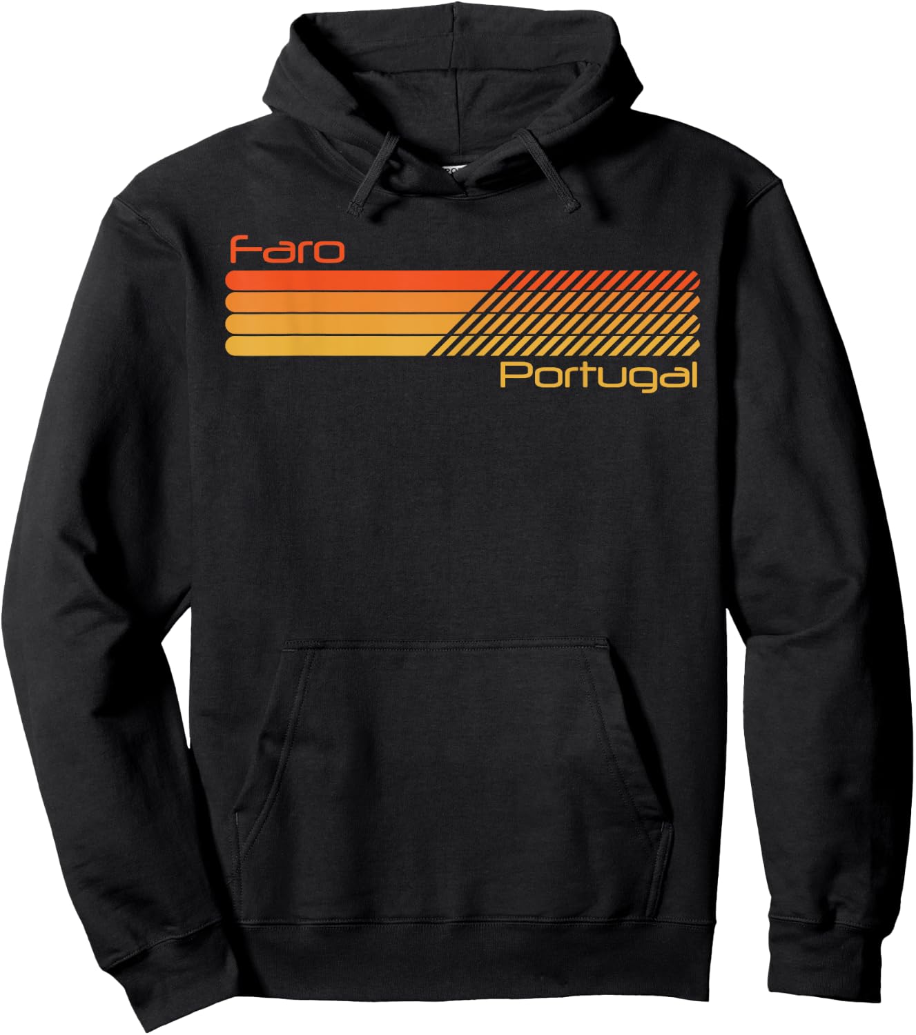 Rétro Faro Portugal Hoodie - Hoodie | Black
