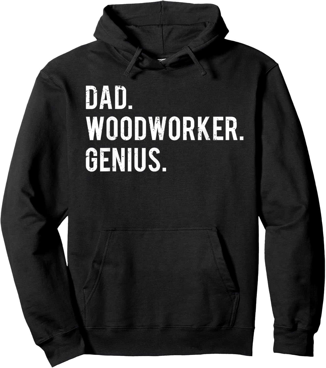 Dad Woodworker Genius Woodworking Father Hoodie - Hoodie | Black
