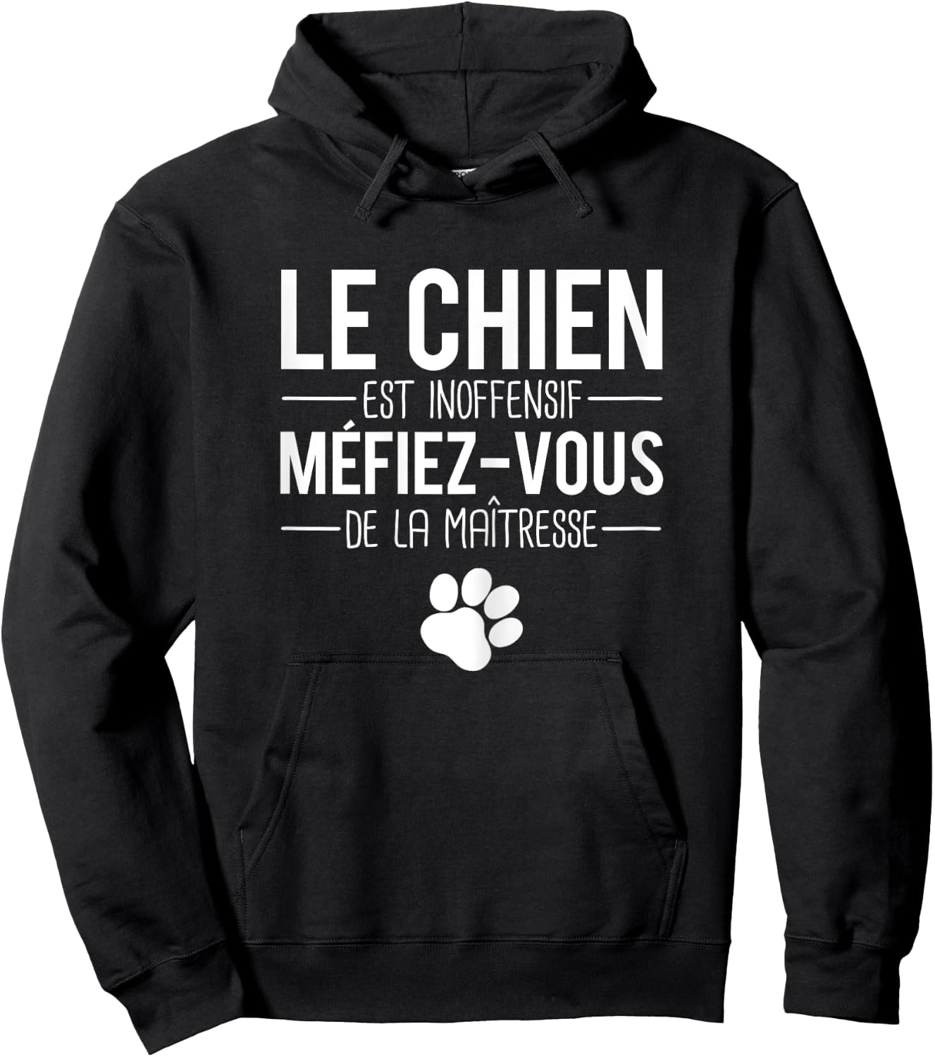 The Dog Is Harmless Beware Of The Mistress Hoodie - Hoodie | Black