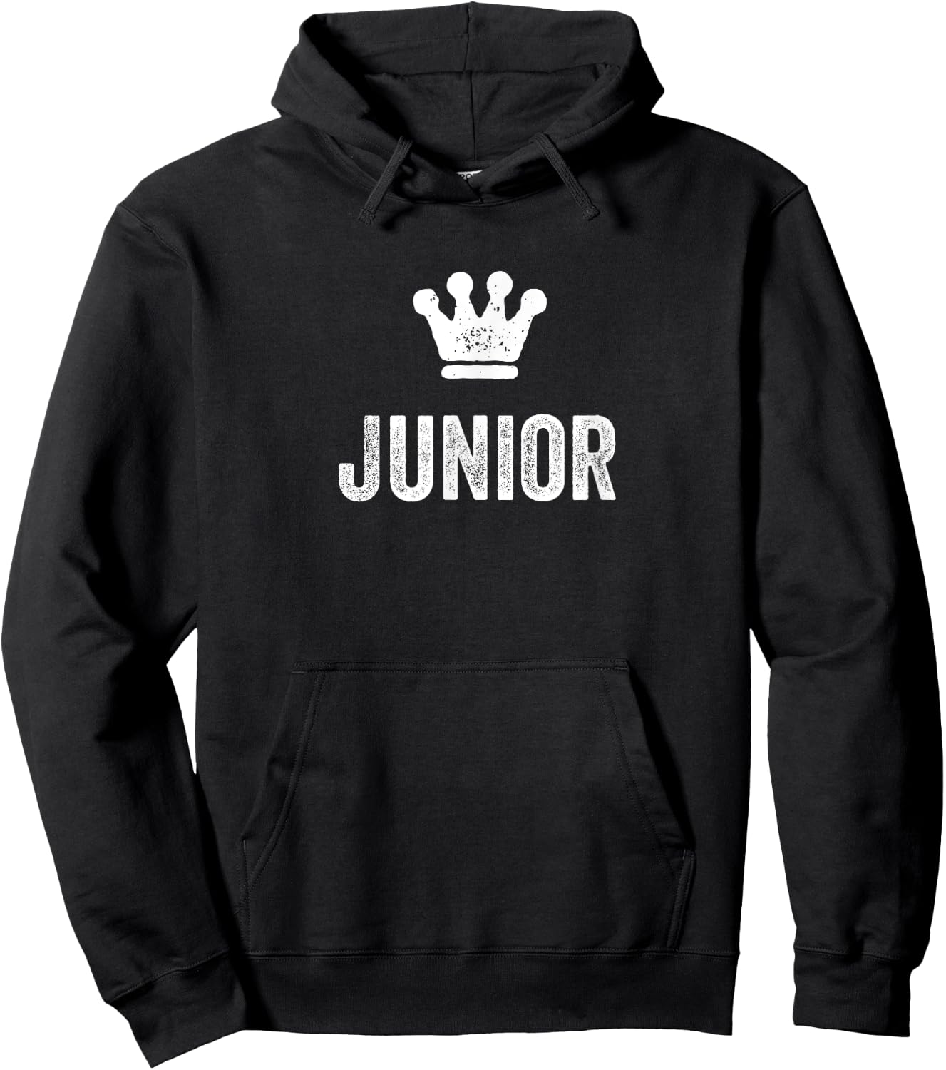 Junior the King / Crown & Name Design Called Junior Hoodie - Hoodie | Black