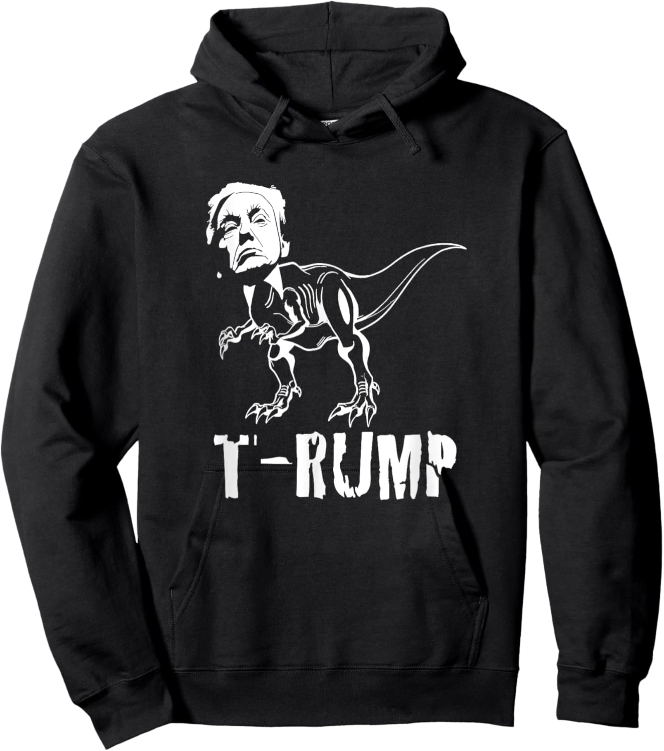 T-Rump Trump Dinosaur T Shirt Hoodie - Hoodie | Black