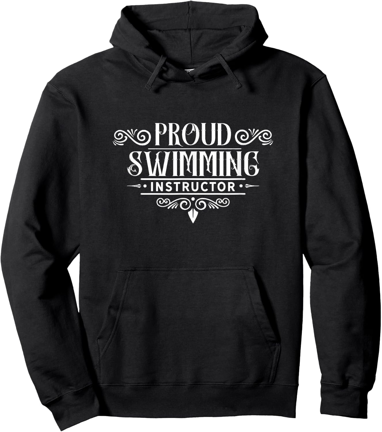 Proud swimming instructor Teacher Swim Swimmer Coach Women Hoodie - Hoodie | Black