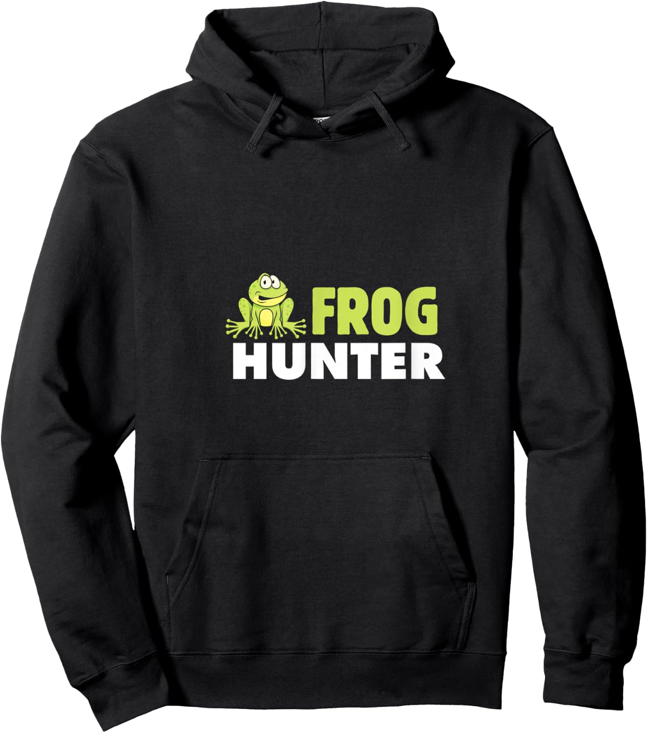 Frog Hunter Amphibians Hunter Reptile Lovers Bug Vintage Hoodie - Hoodie | Black