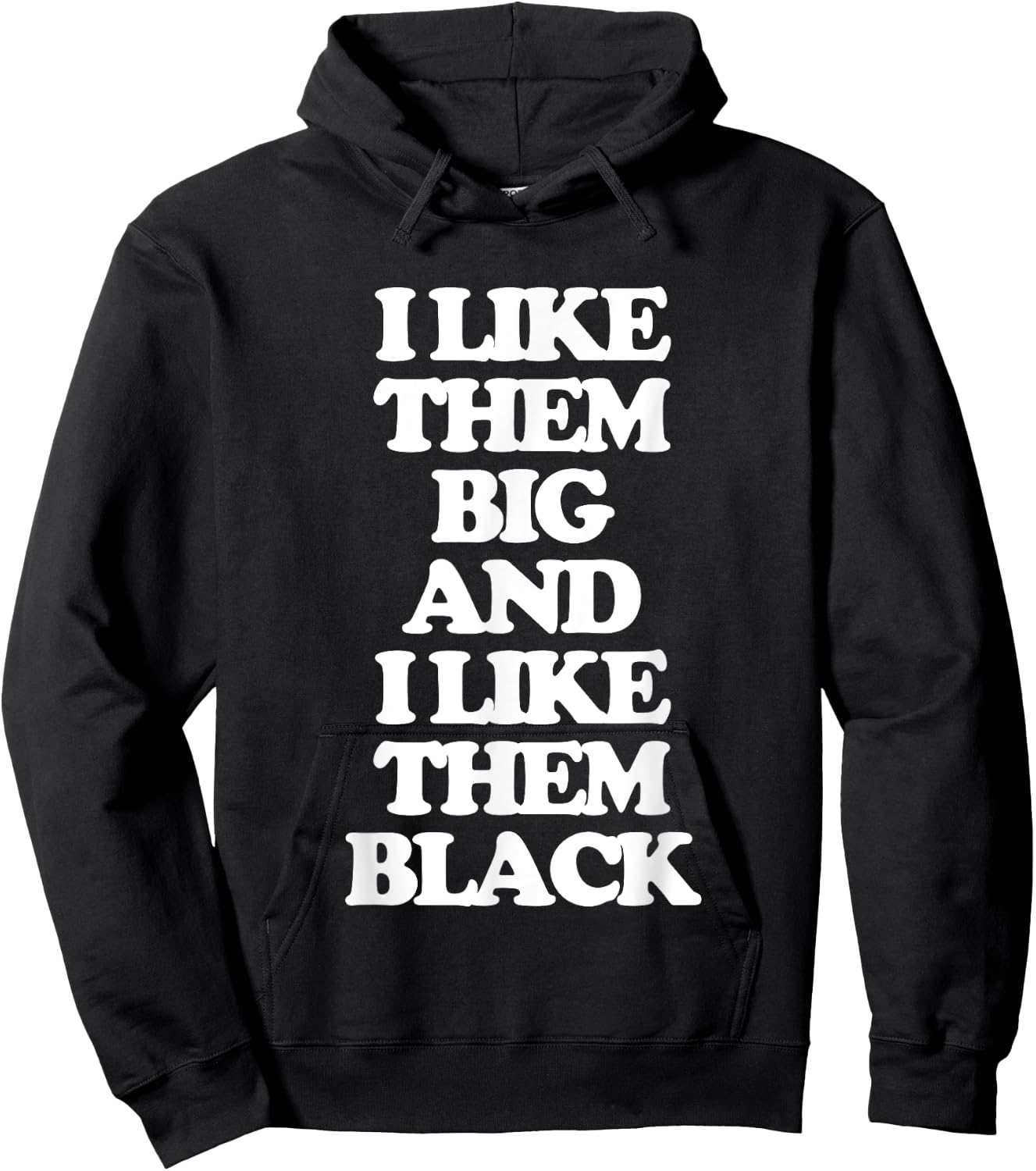 I Like Them Big & I Like Them Black - Funny Girls Women Cute Hoodie - Hoodie | Black
