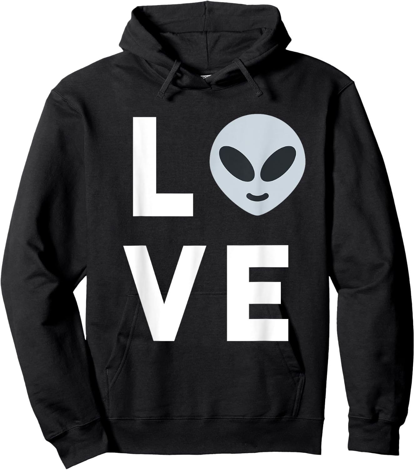Cute Alien Face | I Love Aliens UFO Kids Gift Ideas Hoodie - Hoodie | Black
