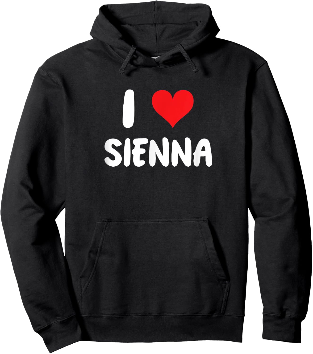I Love Sienna - Heart Hoodie - Hoodie | Black