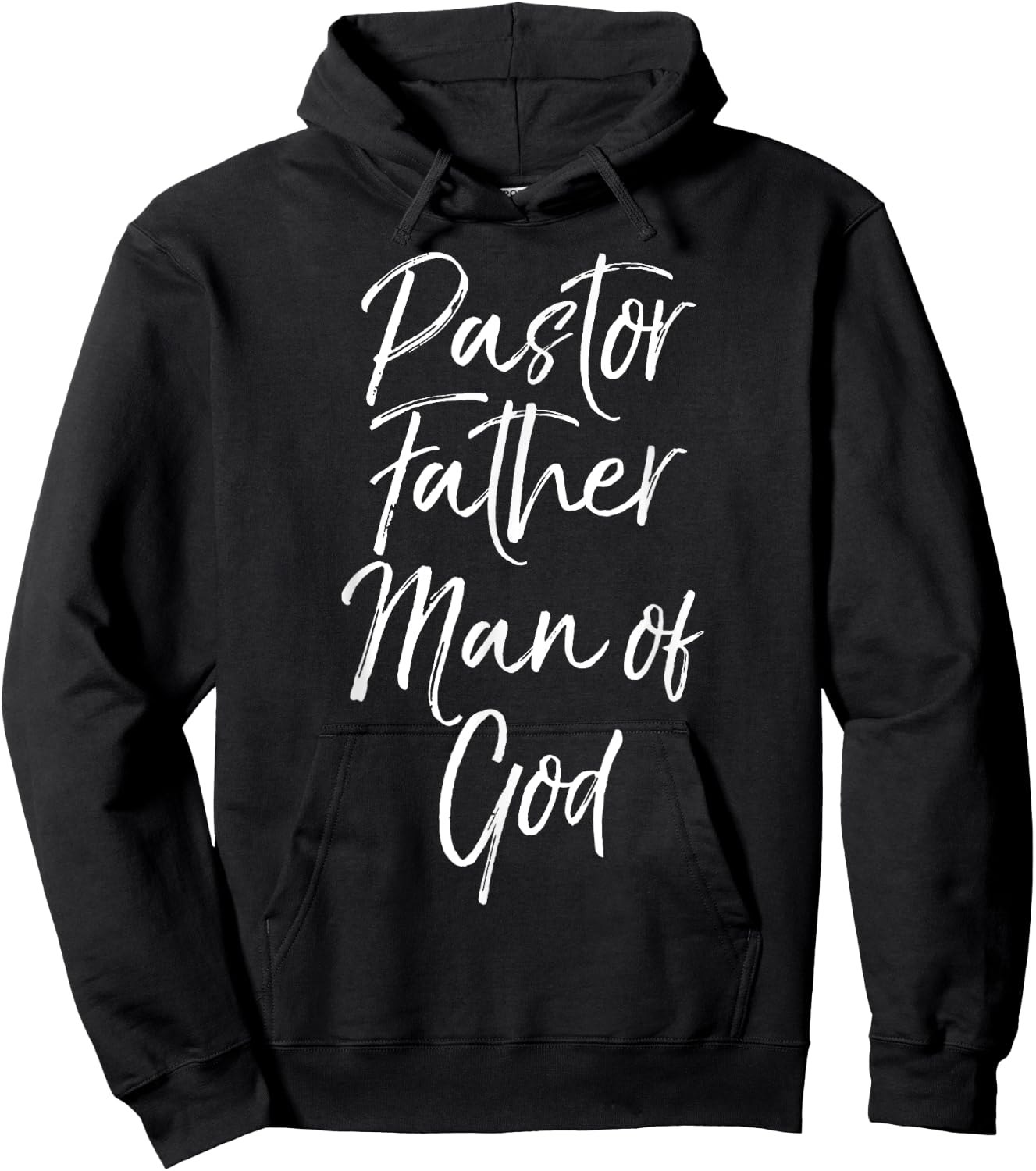 Christian Dad Gift from Wife Cute Pastor Father Man of God Hoodie - Hoodie | Black