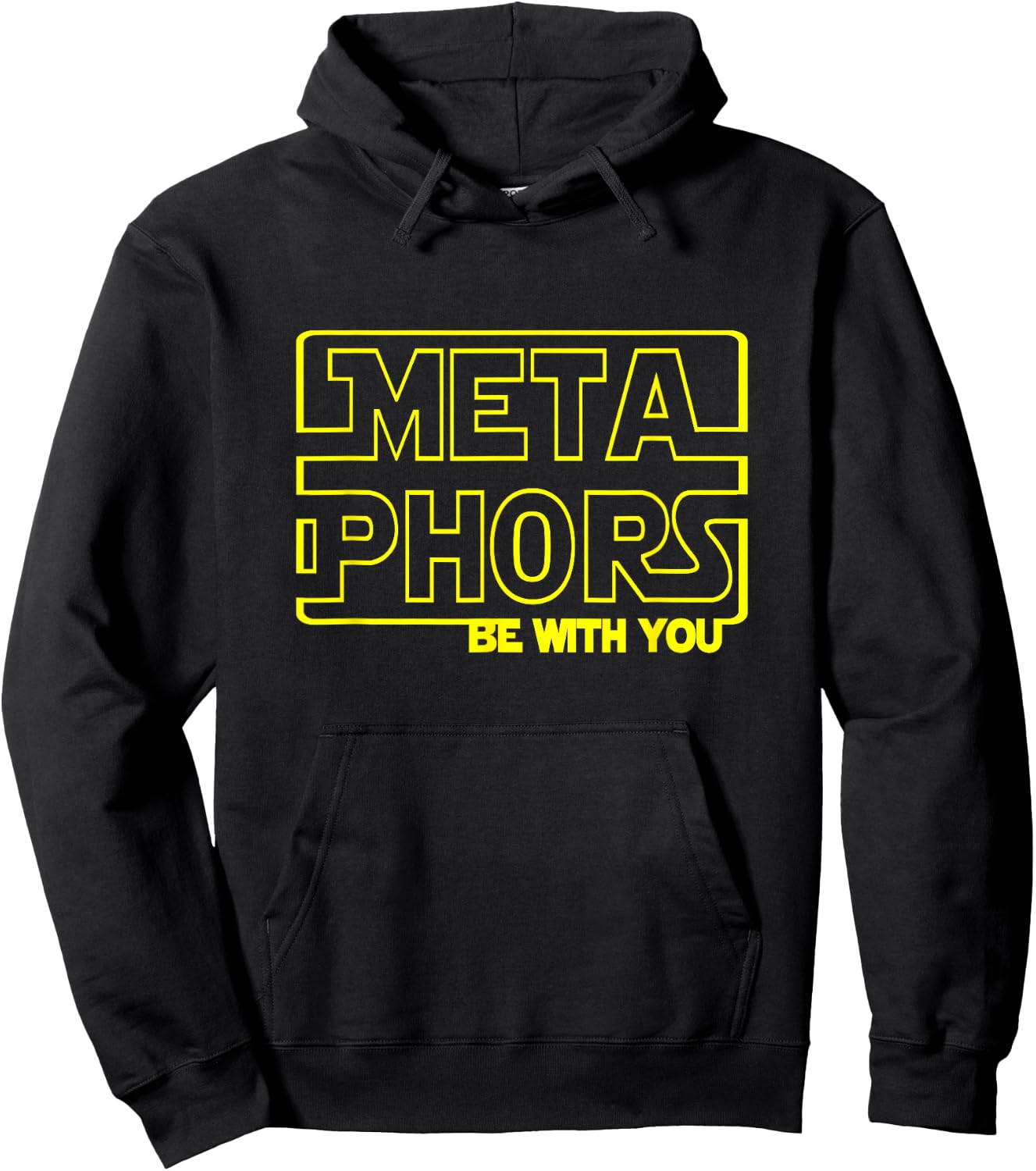 Metaphors Be with You Funny English Teacher Shirts Women Hoodie - Hoodie | Black