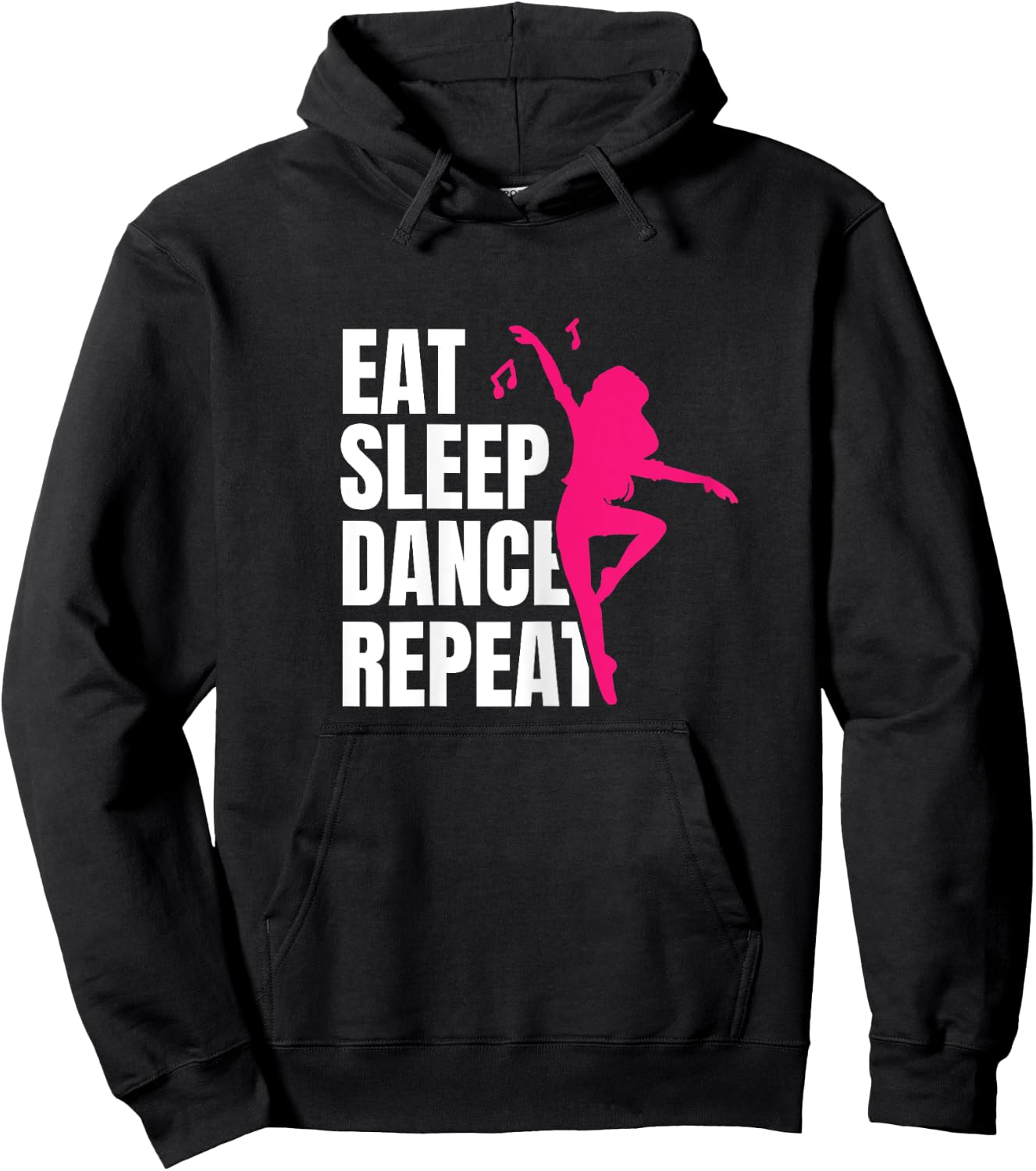 Dancing Gift Eat Sleep Dance Repeat Hoodie - Hoodie | Black