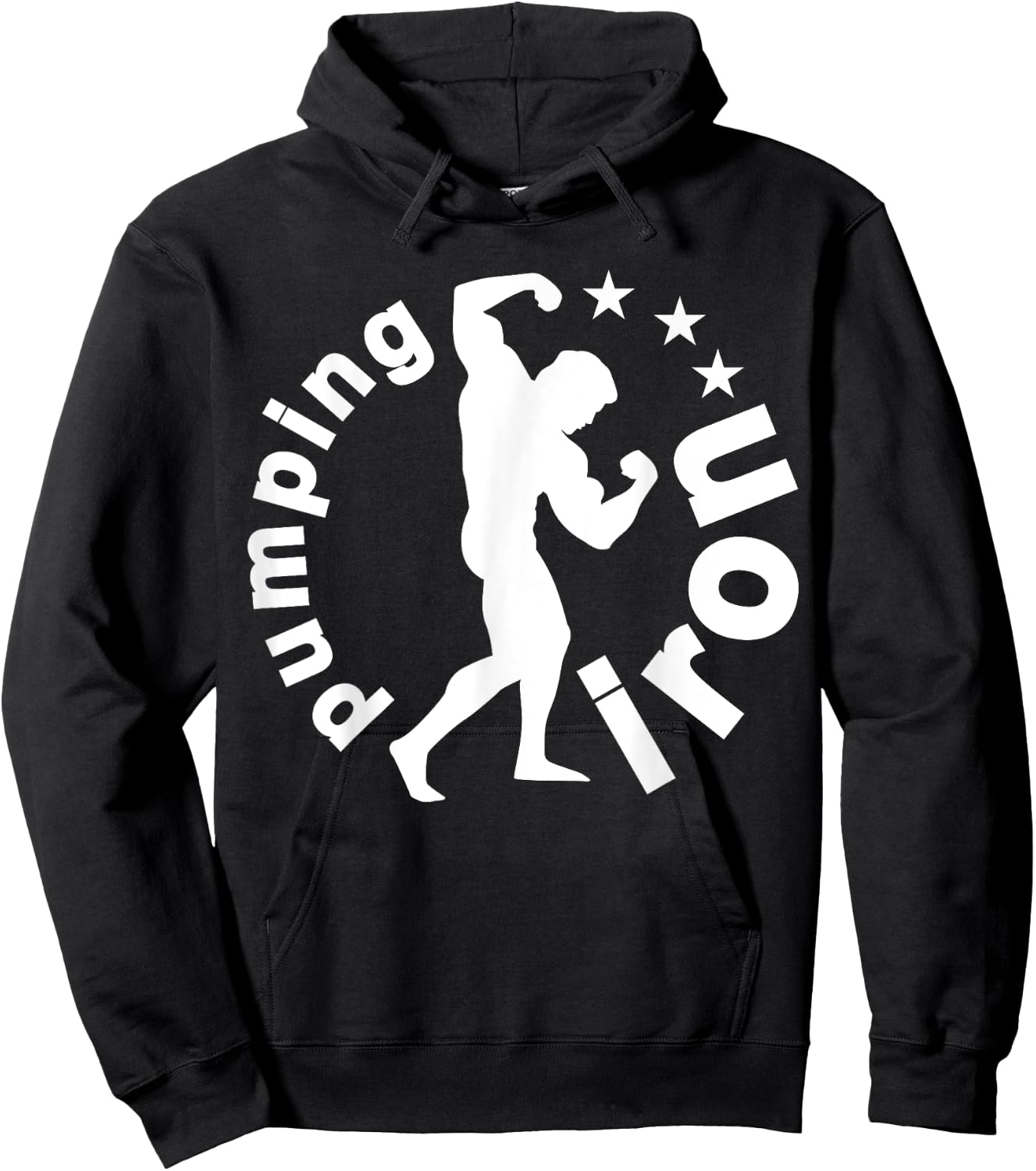 C560 PUMPING IRON Workout Gym Fitness MMA Motivation Hoodie - Hoodie | Black