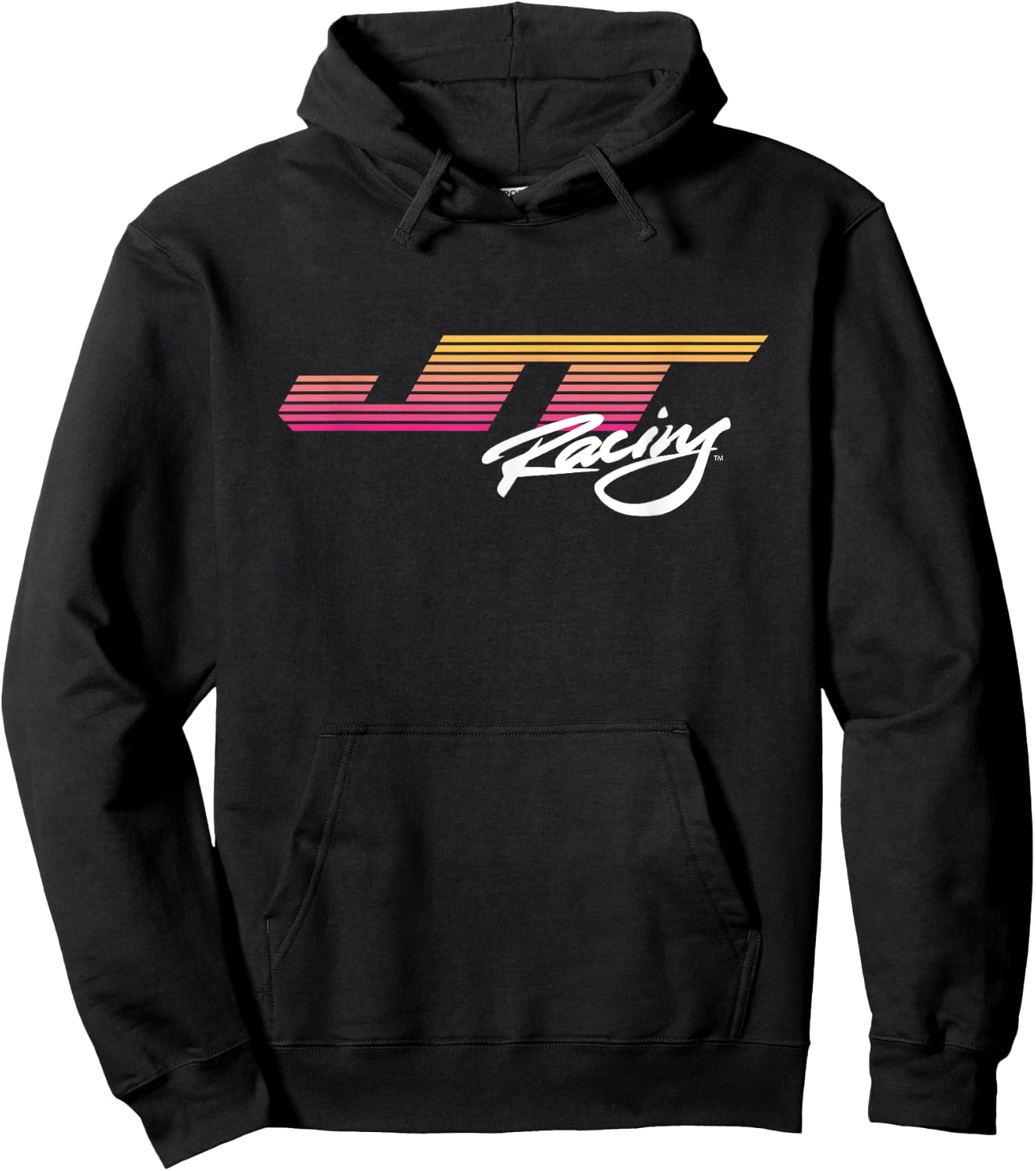 JT Racing Sunset Stripes Logo , Black, S Hoodie - Hoodie | Black