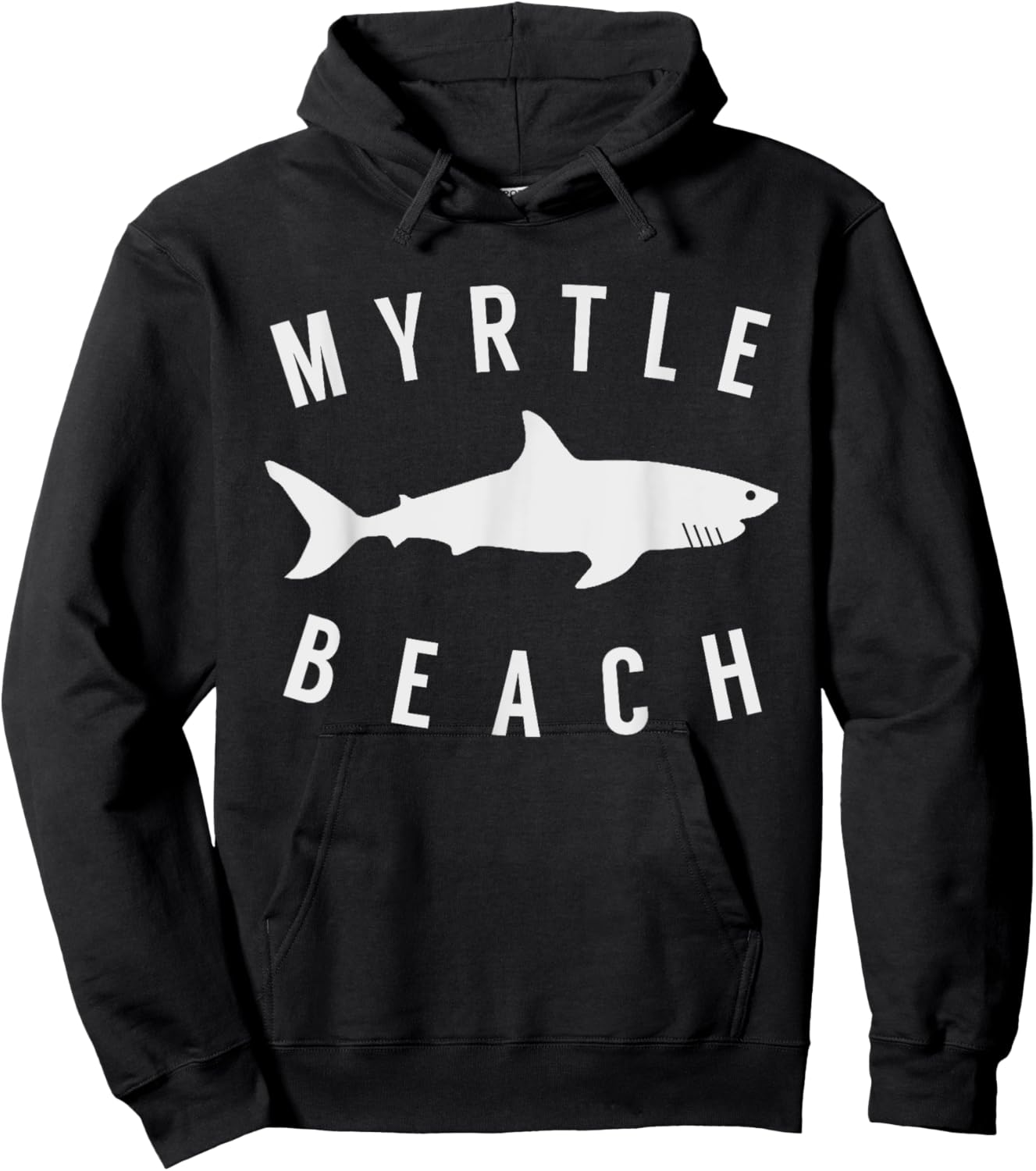 Myrtle Beach South Carolina T Shirt Shark SC Souvenir Hoodie - Hoodie | Black
