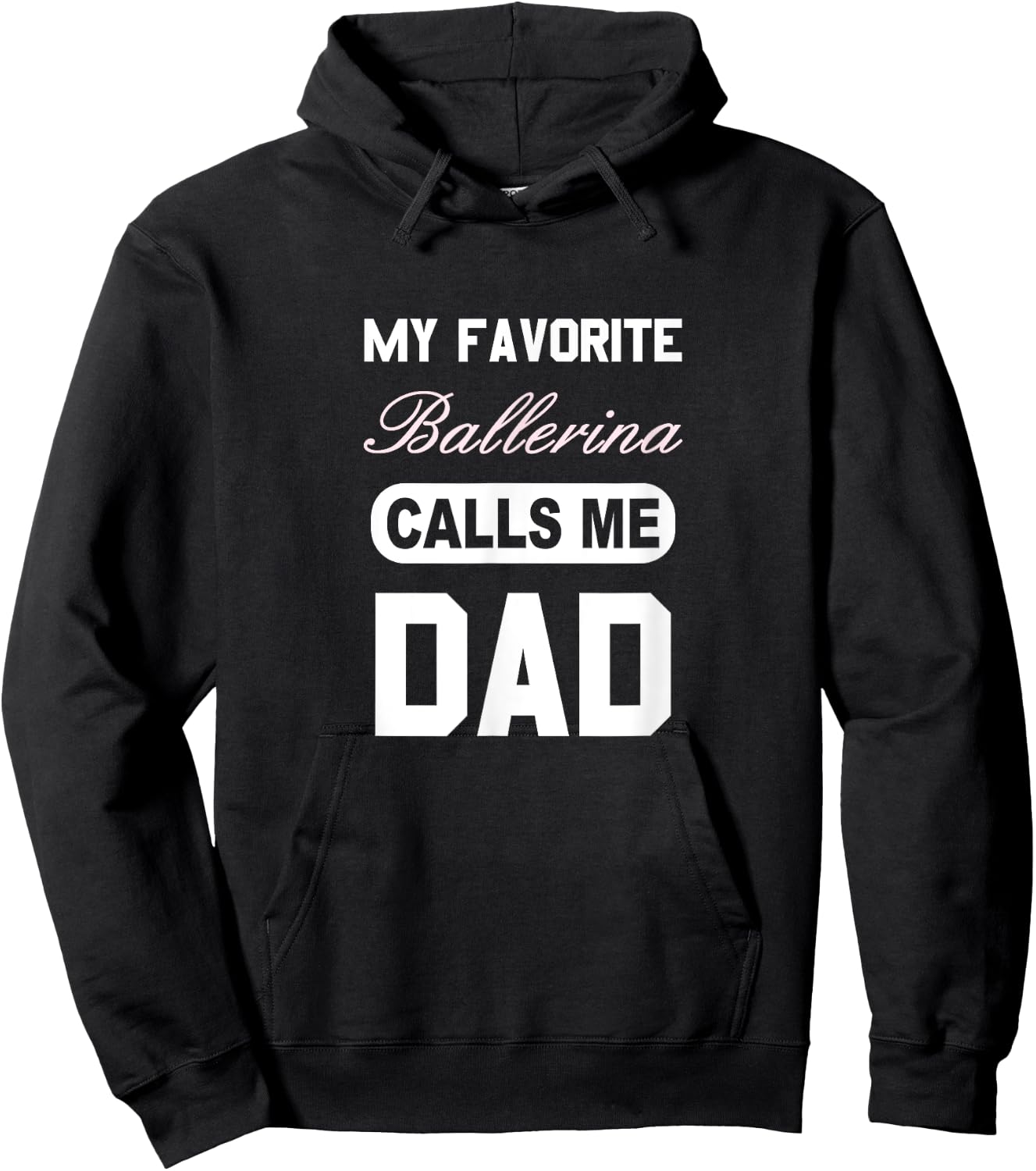Proud Ballerina Dad Hoodie - Hoodie | Black