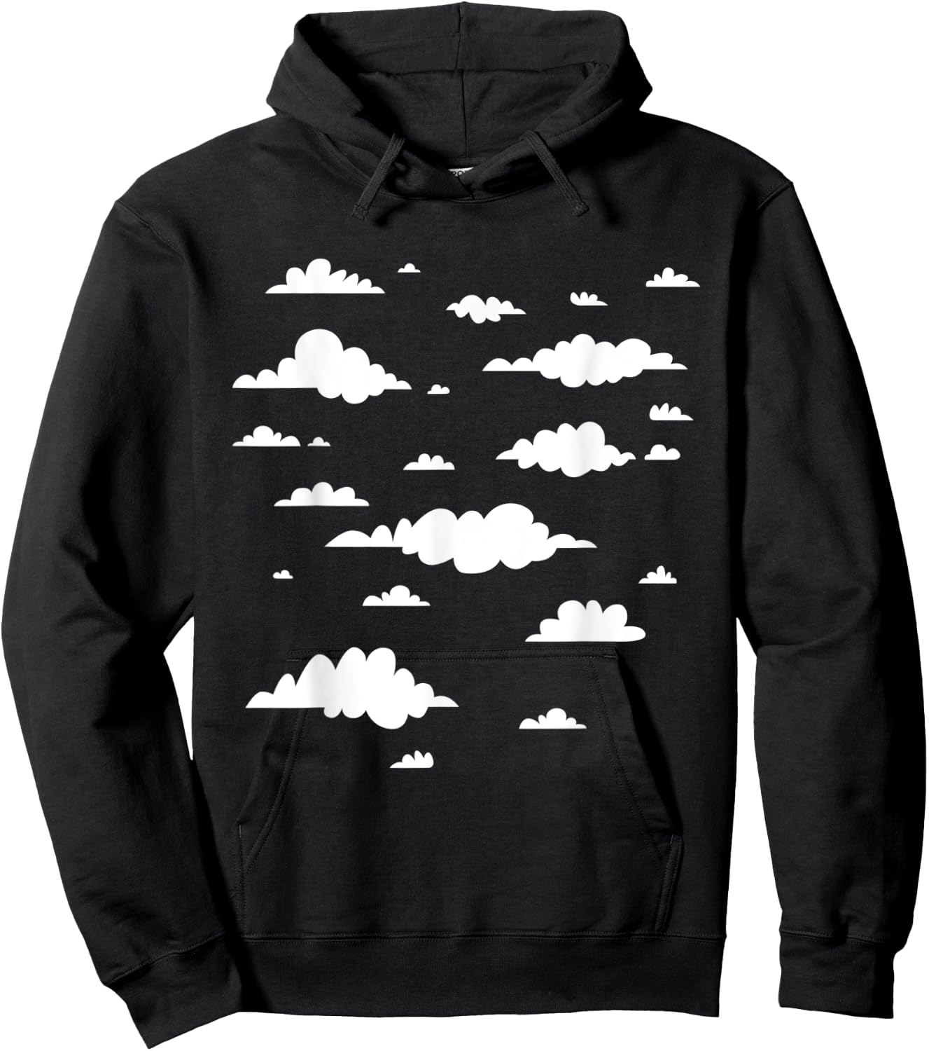 Clouds Pastel core Clothing Kawaii Japanese Style Pastelcore Hoodie - Hoodie | Black