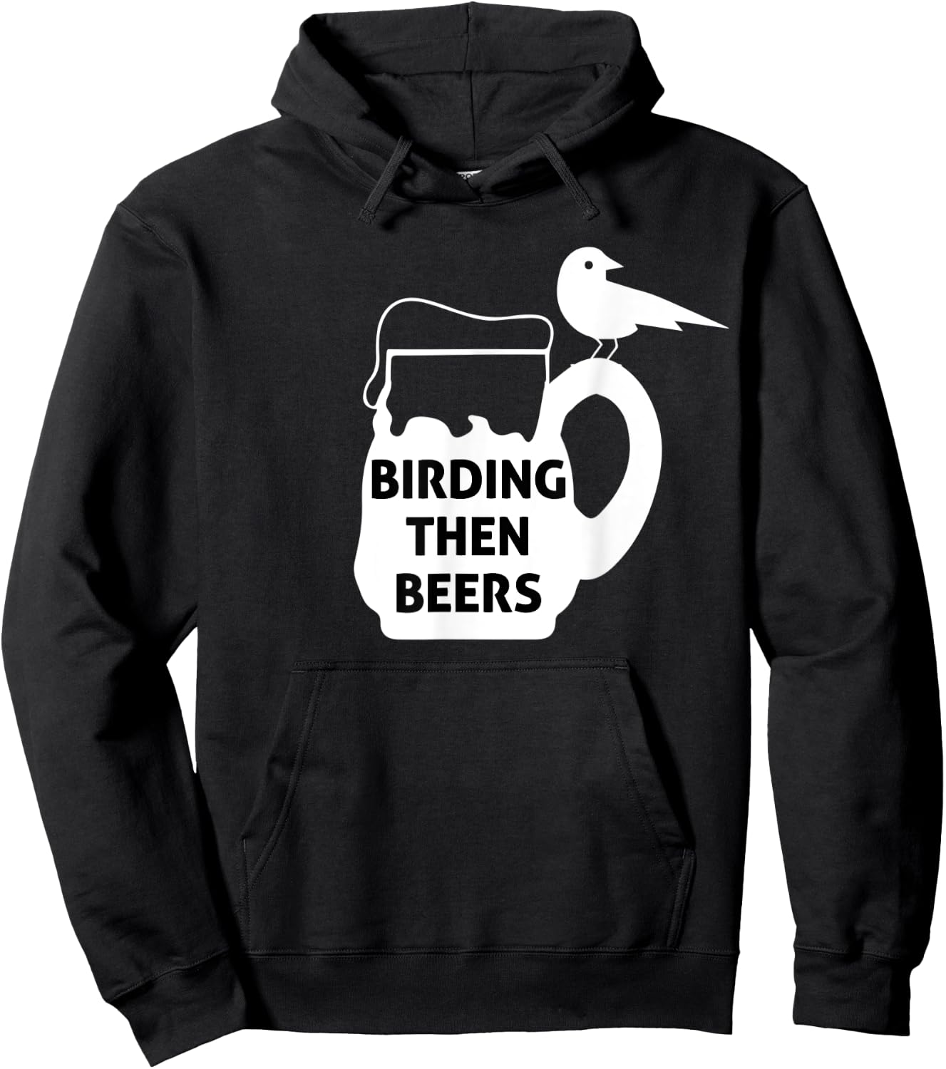 Birding Then Beers Bird Watching Hoodie - Hoodie | Black