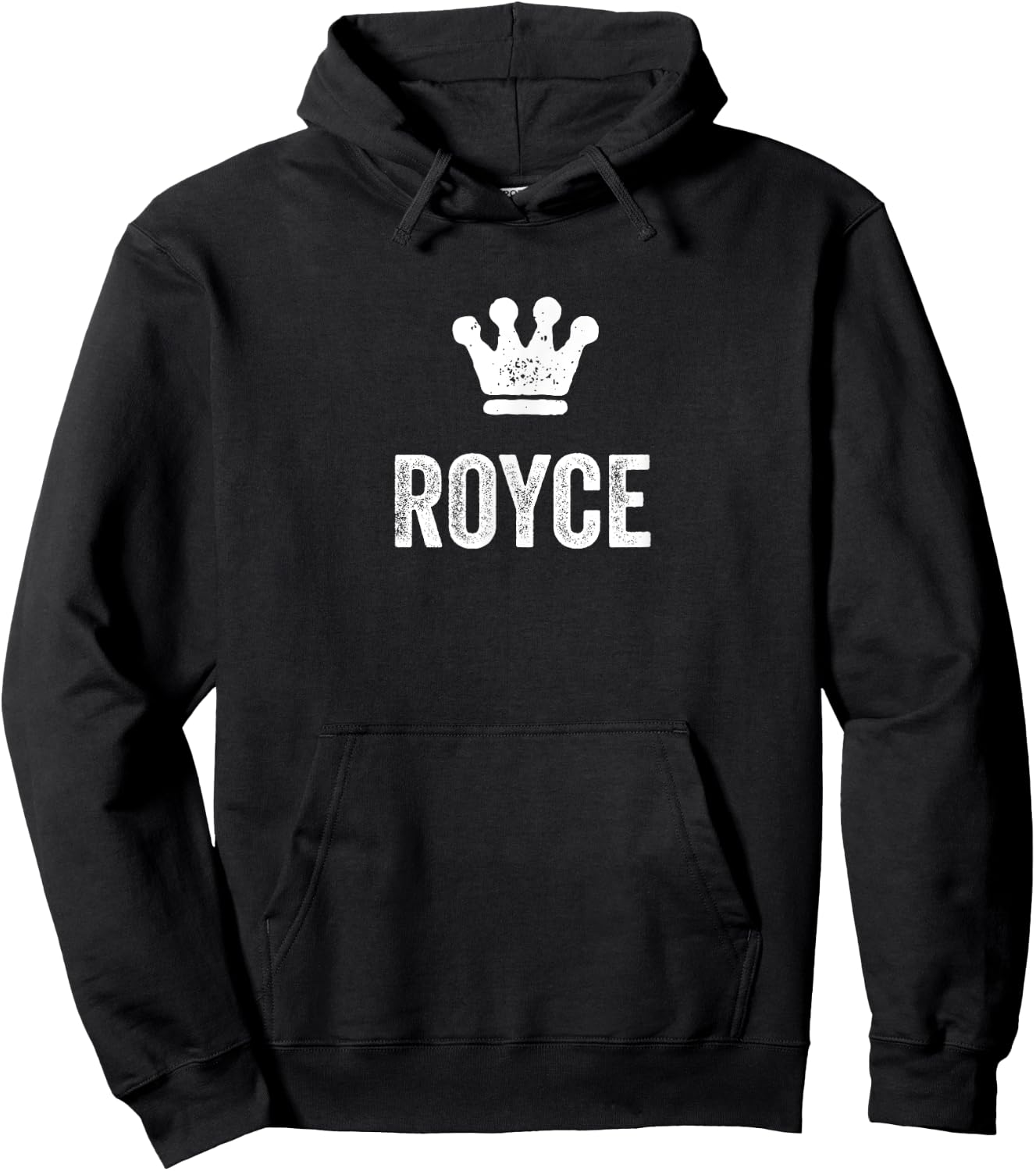 Royce the King / Crown & Name Design Called Royce Hoodie - Hoodie | Black