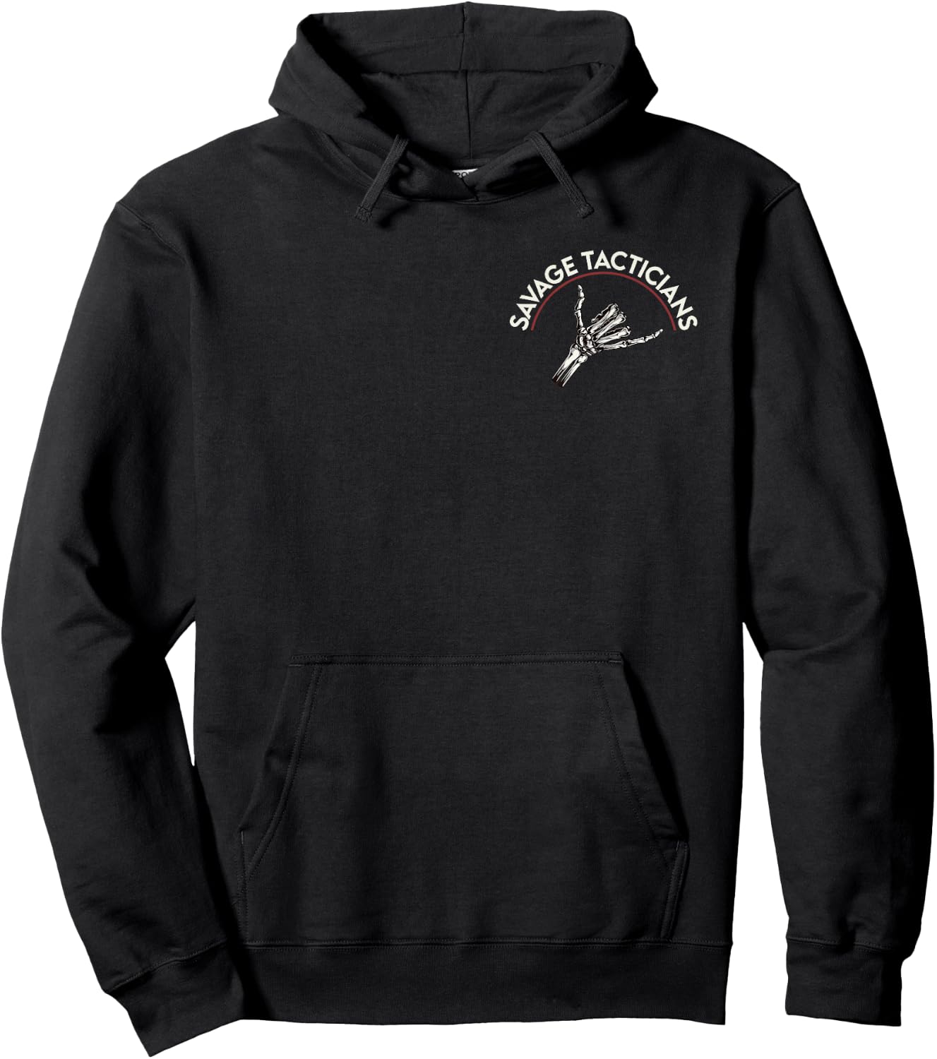 Send It No Victory Without Sacrifice Hand Bone Hoodie - Hoodie | Black