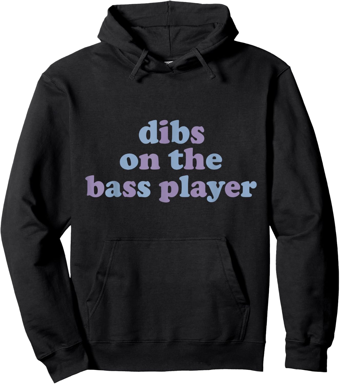 Dibs On The Bass Player Funny Electric Guitar Bassist Wife Hoodie - Hoodie | Black