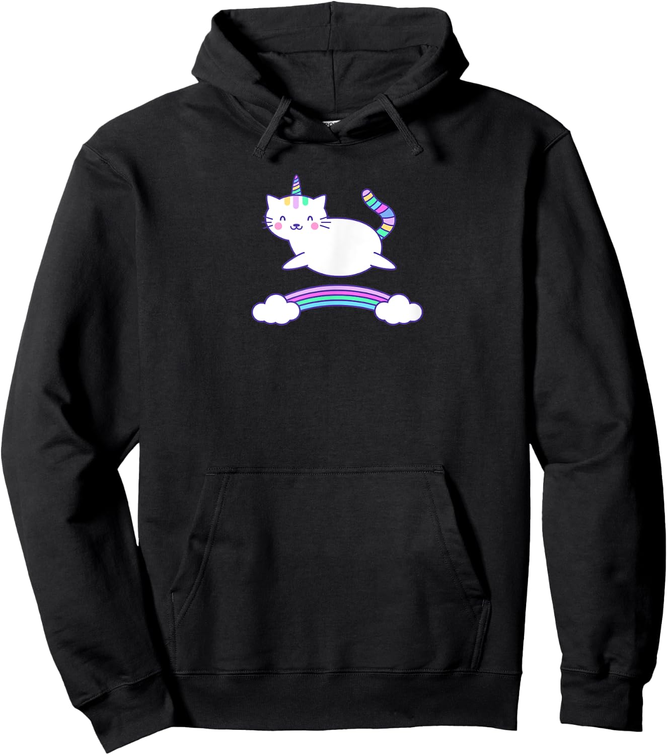 Unicorn Cat Kittycorn Caticorn Hoodie - Hoodie | Black