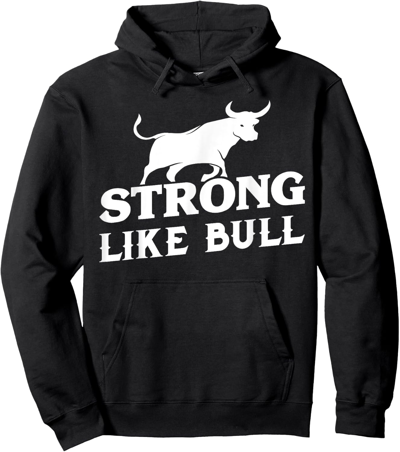 Strong Like A Bull Powerlifting Bodybuilding Hoodie - Hoodie | Black